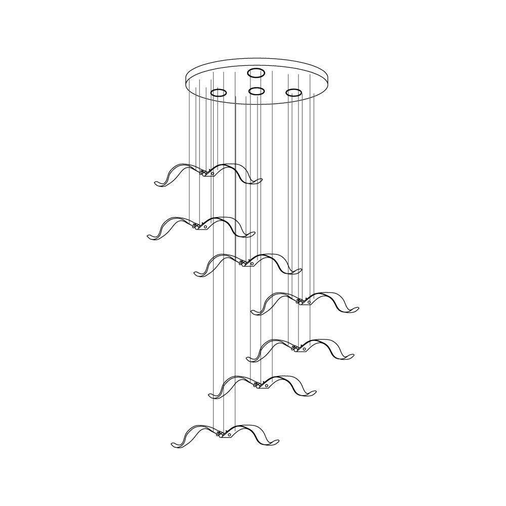 Acariel Luxury Large Seagull Glass Chandelier - Letslighting