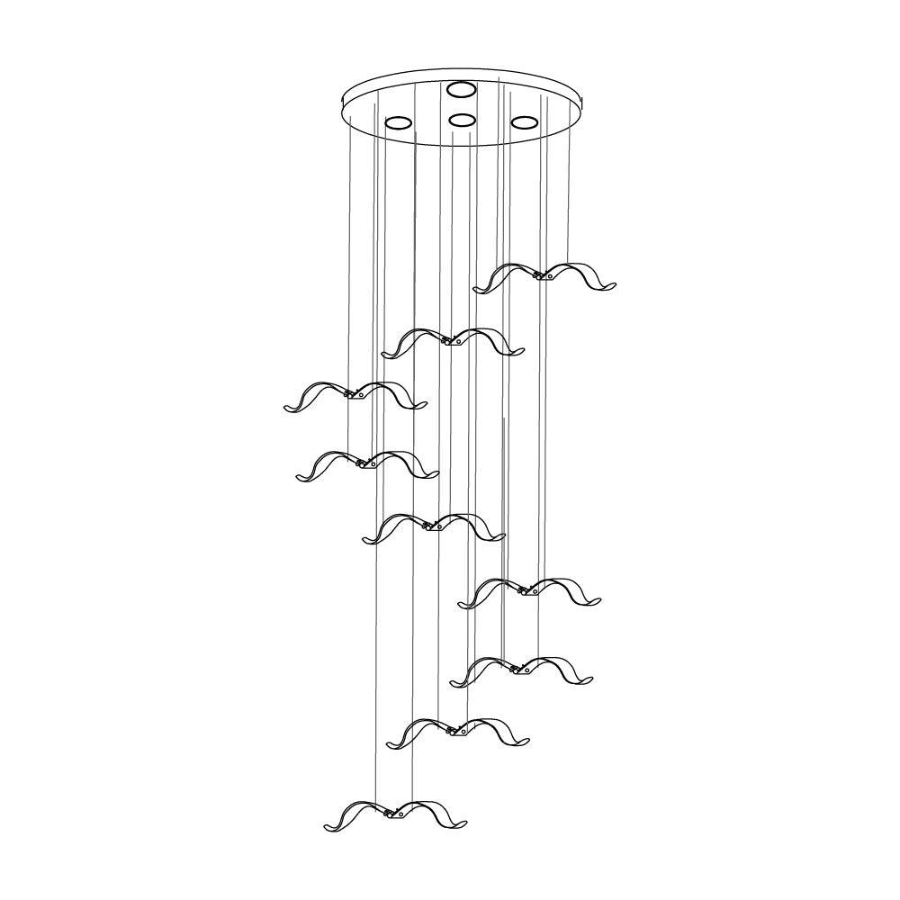 Acariel Luxury Large Seagull Glass Chandelier - Letslighting