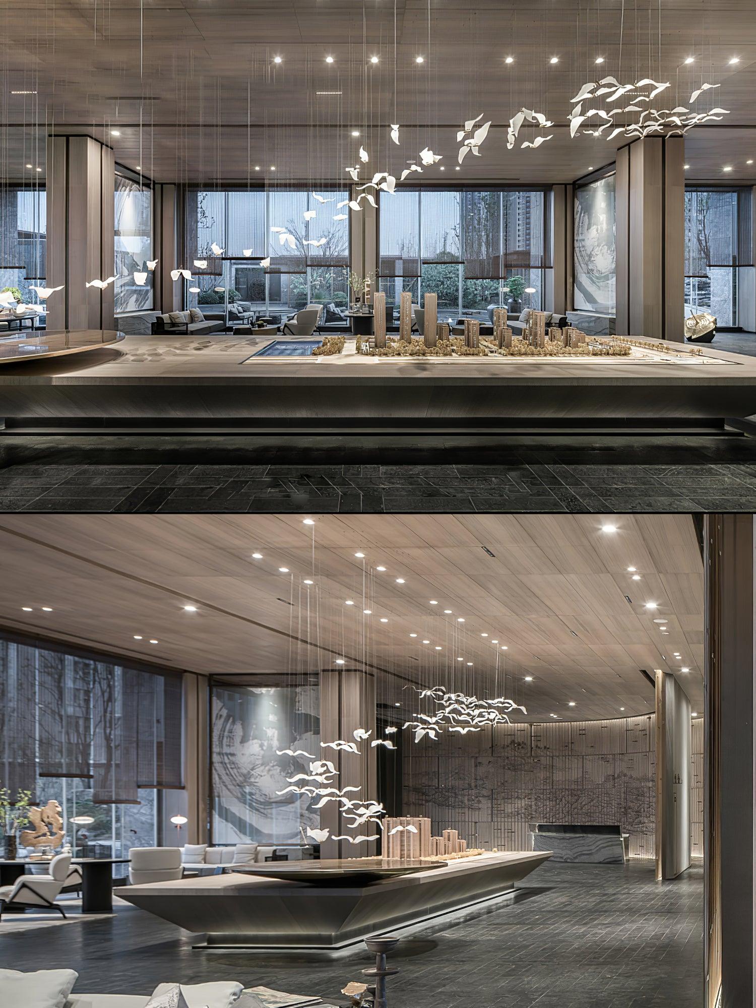 Acariel Luxury Large Seagull Glass Chandelier - Letslighting