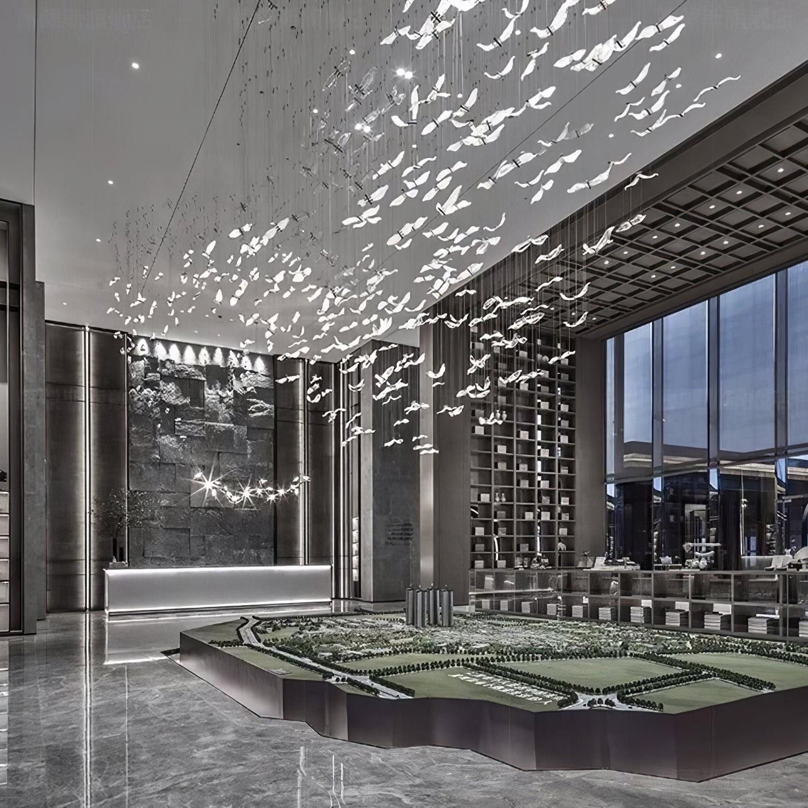 Acariel Luxury Large Seagull Glass Chandelier - Letslighting