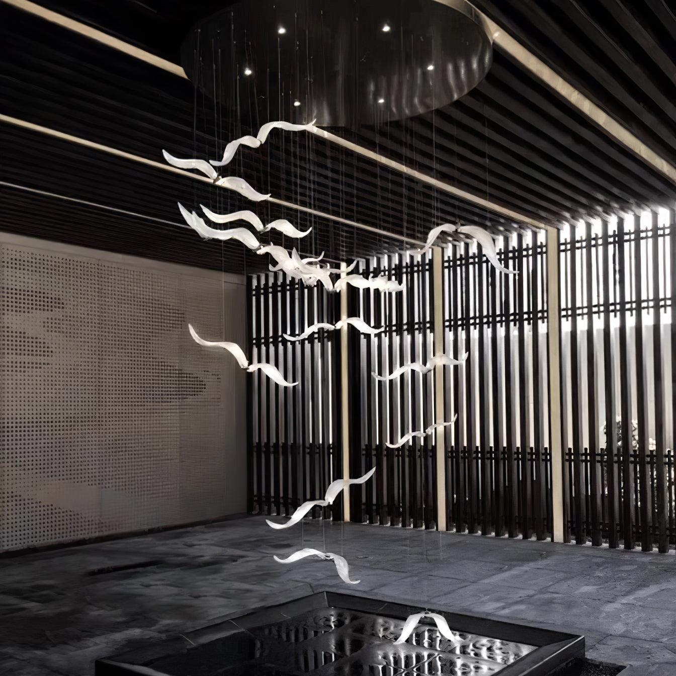 Acariel Luxury Large Seagull Glass Chandelier - Letslighting