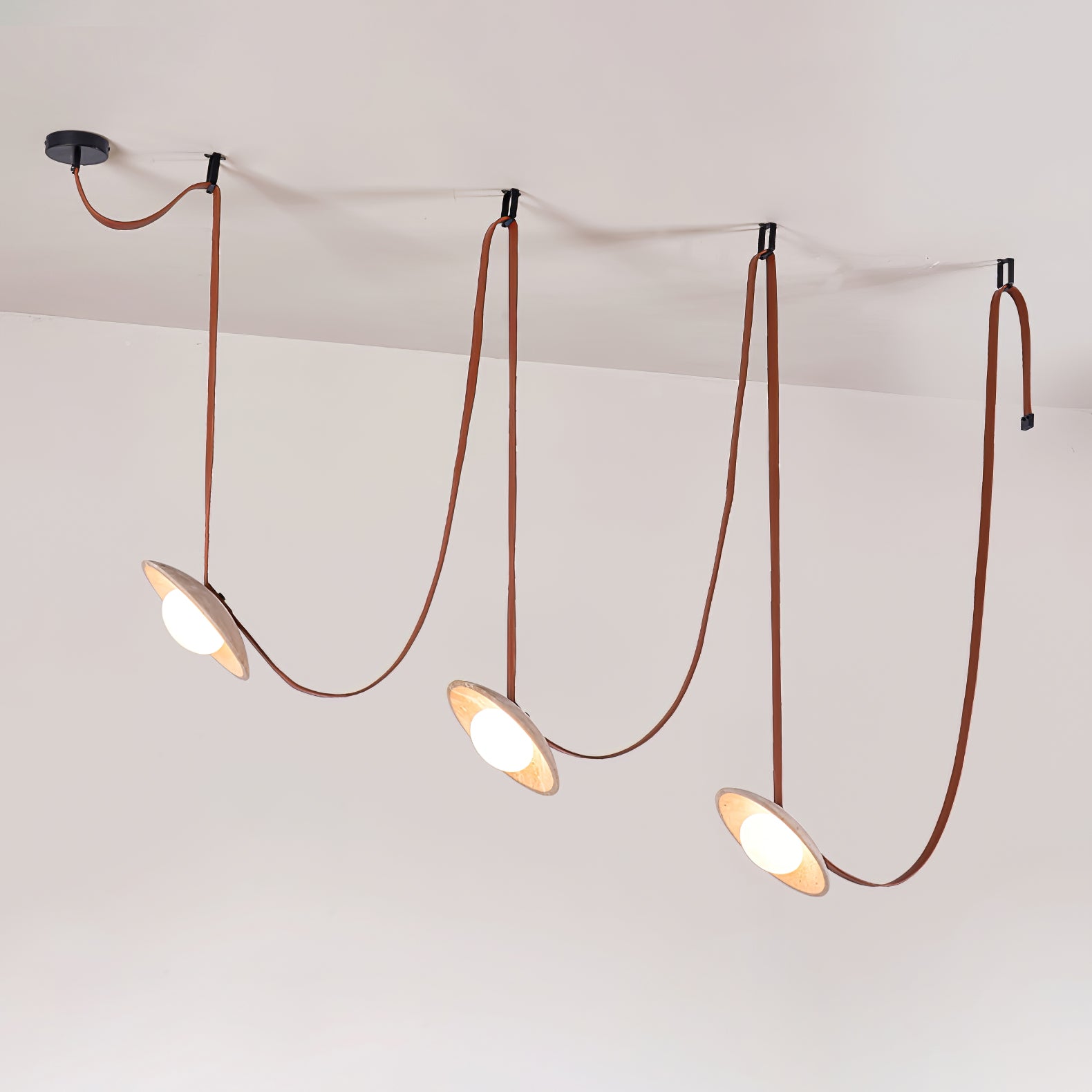 Ulsoryra Organic Travertine Pendant Light Cluster - Neutralighting