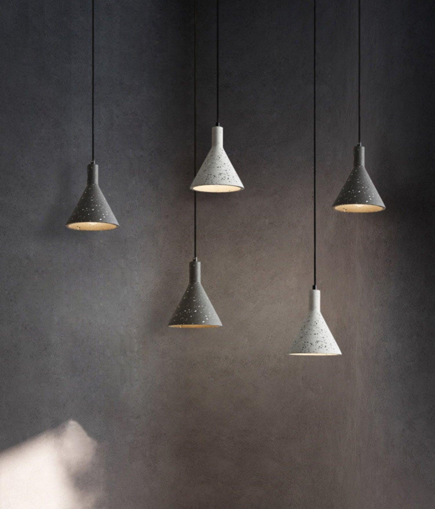 Aurshaor Minimalistische Zement Pendelleuchte-Letslighting