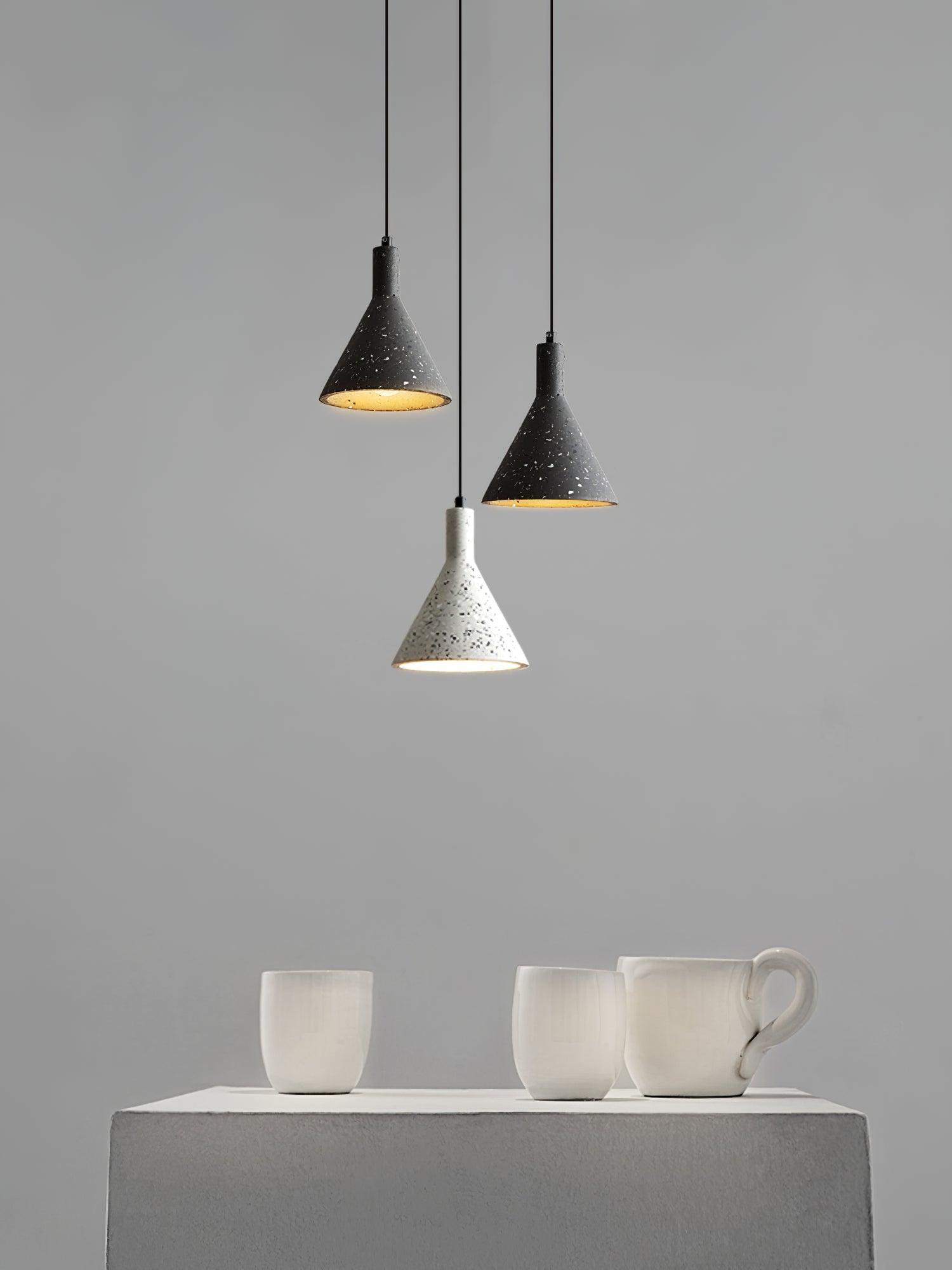 Aurshaor Minimalistische Zement Pendelleuchte-Letslighting