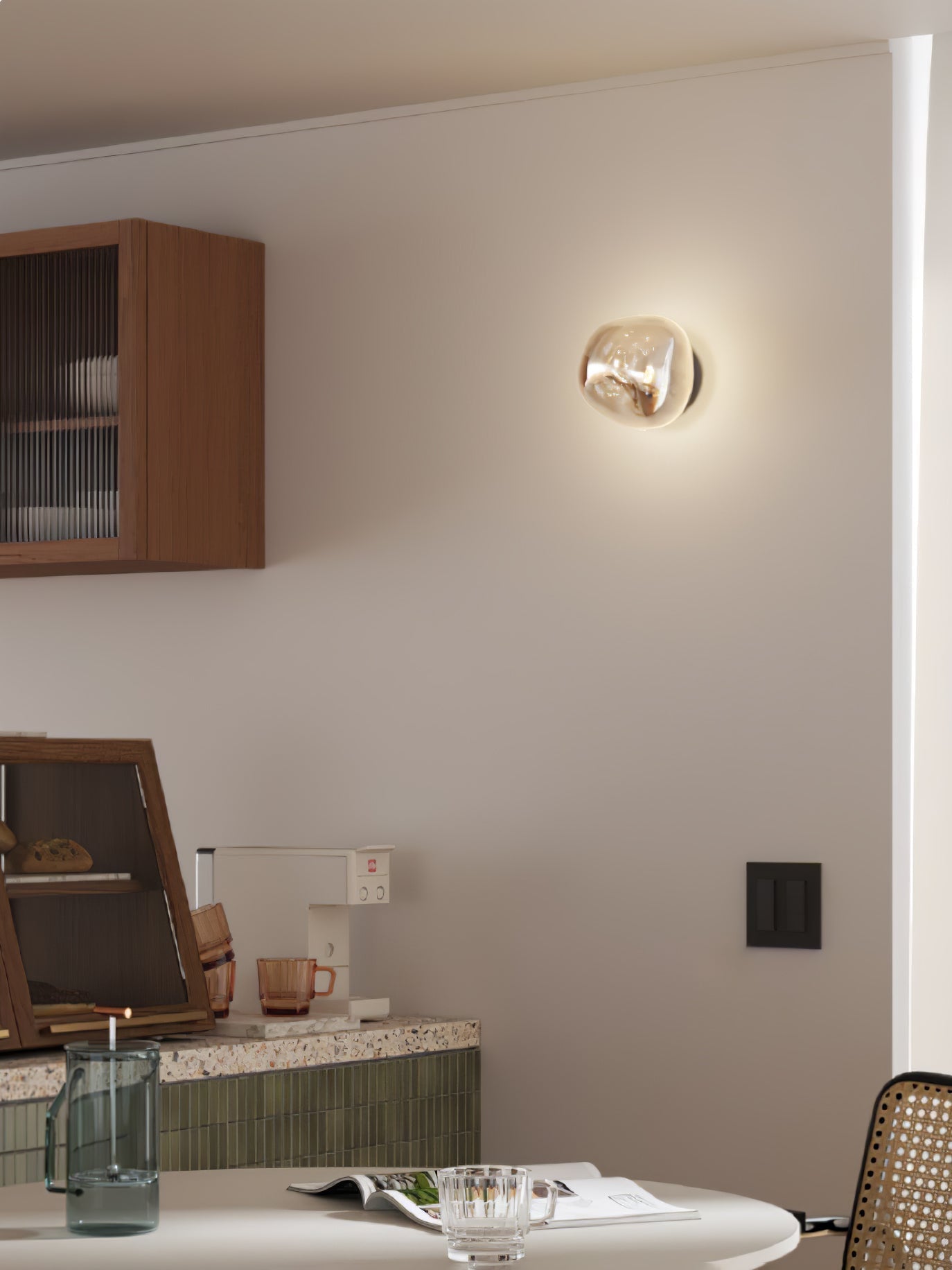 Auden Bernstein-Glas Wandleuchte-Letslighting