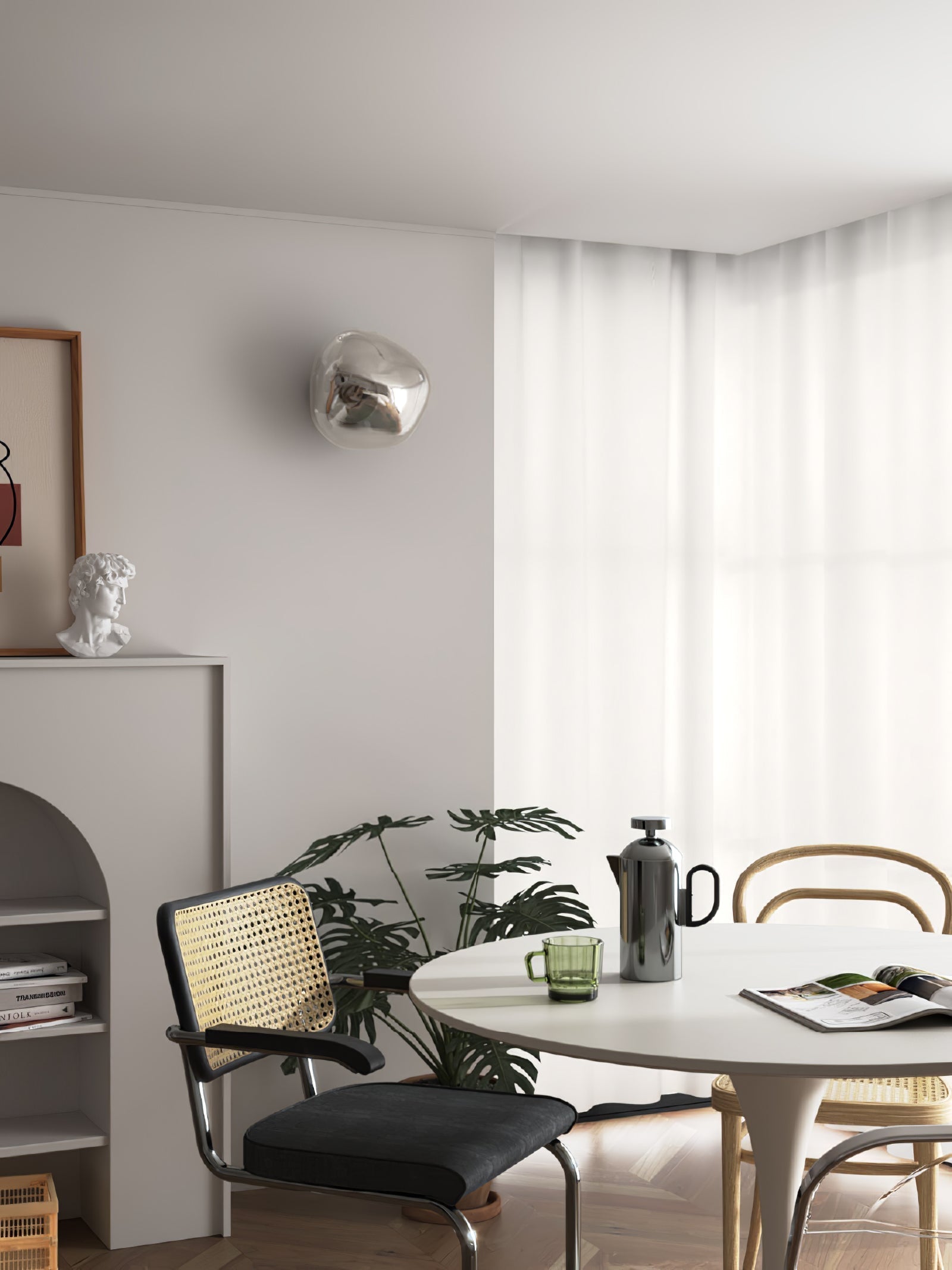 Auden Bernstein-Glas Wandleuchte-Letslighting