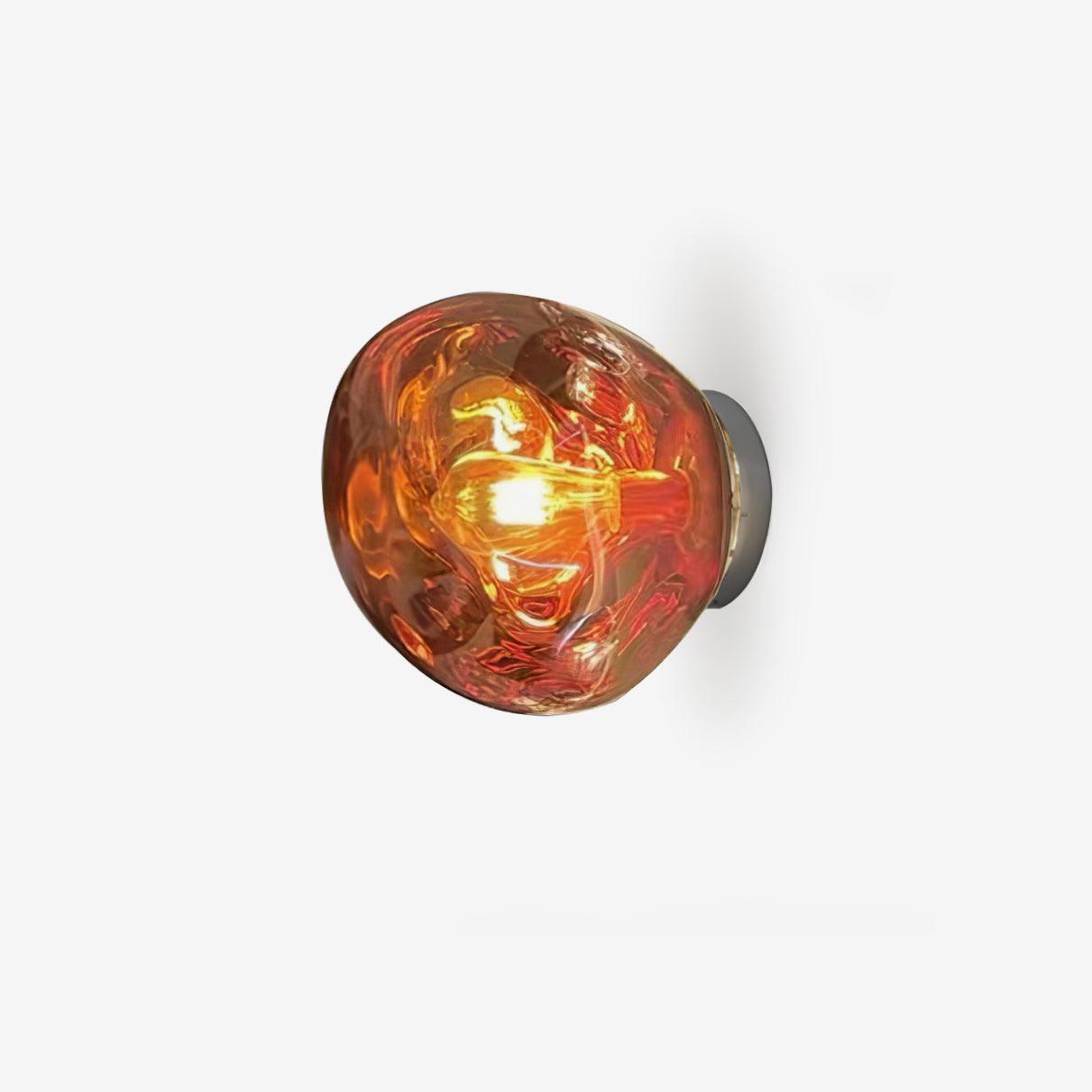 Auden Amber Glass Wall Lamp - Letslighting
