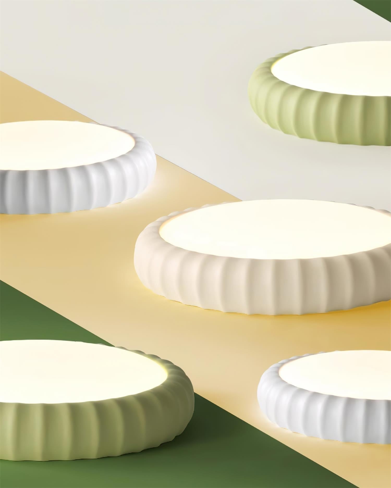 Deckenleuchte Sanft Grün Harz Minimalistisch Einbau Modern-Letslighting