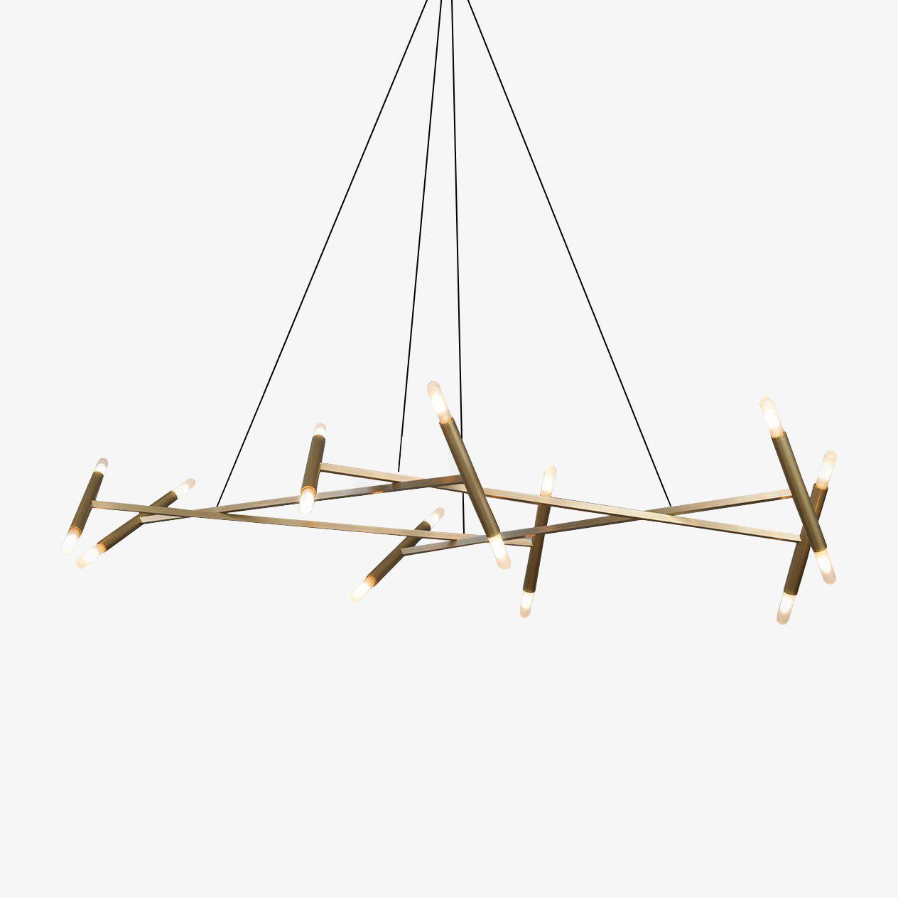 Astra Moderner Kronleuchter aus Messing-Letslighting