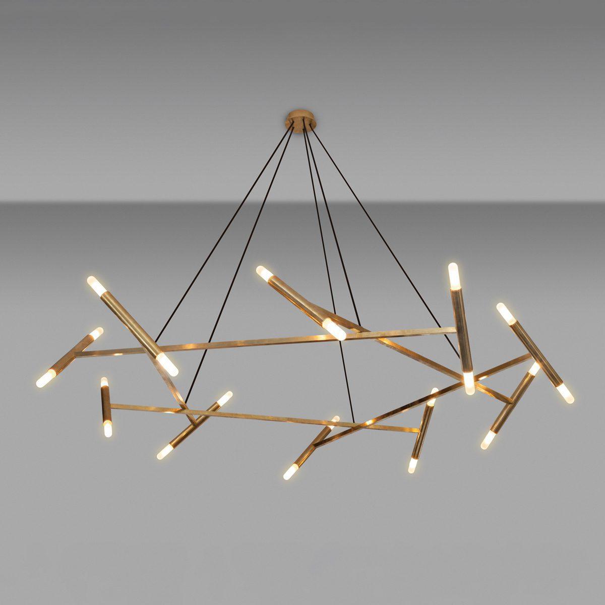 Astra Moderner Kronleuchter aus Messing-Letslighting