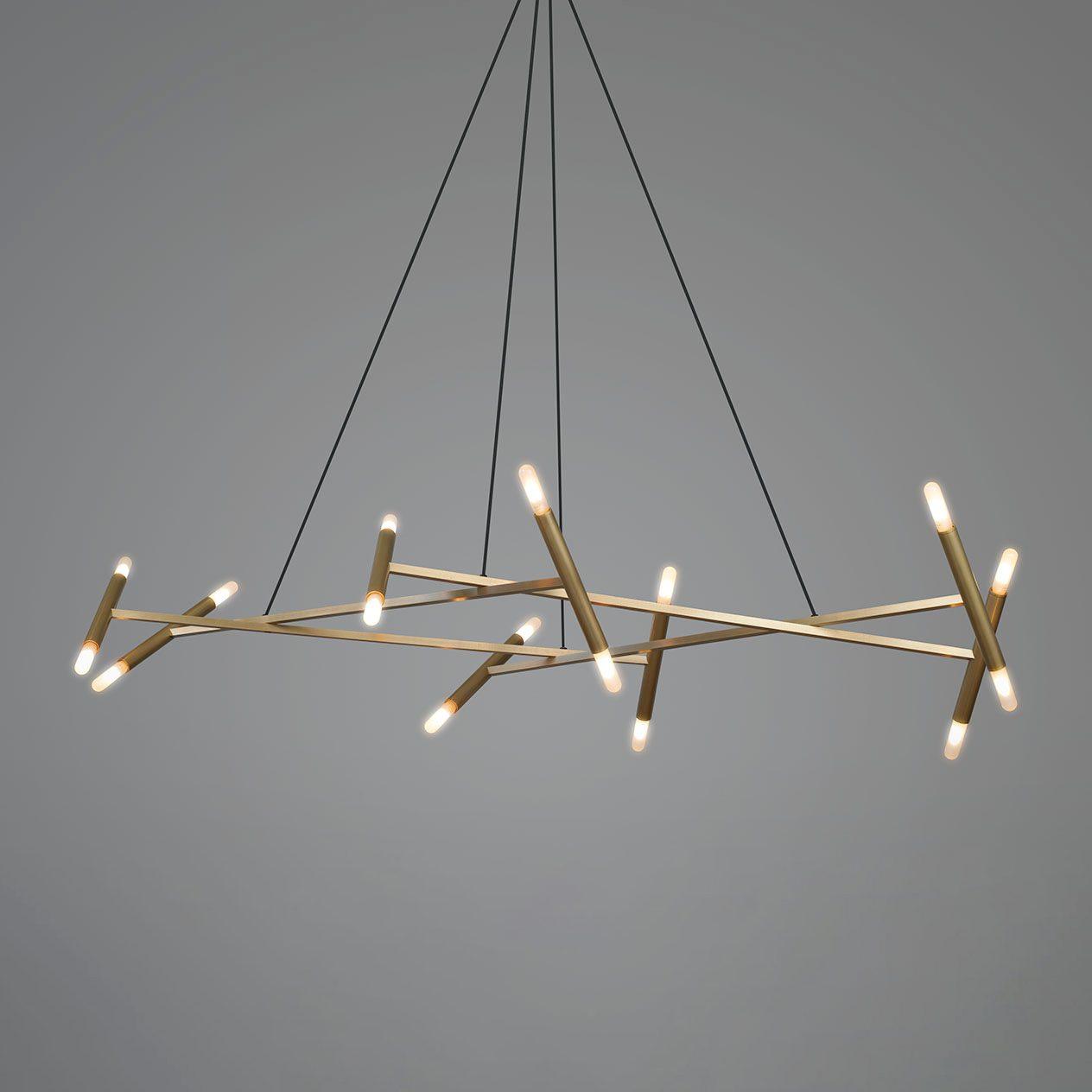 Astra Moderner Kronleuchter aus Messing-Letslighting