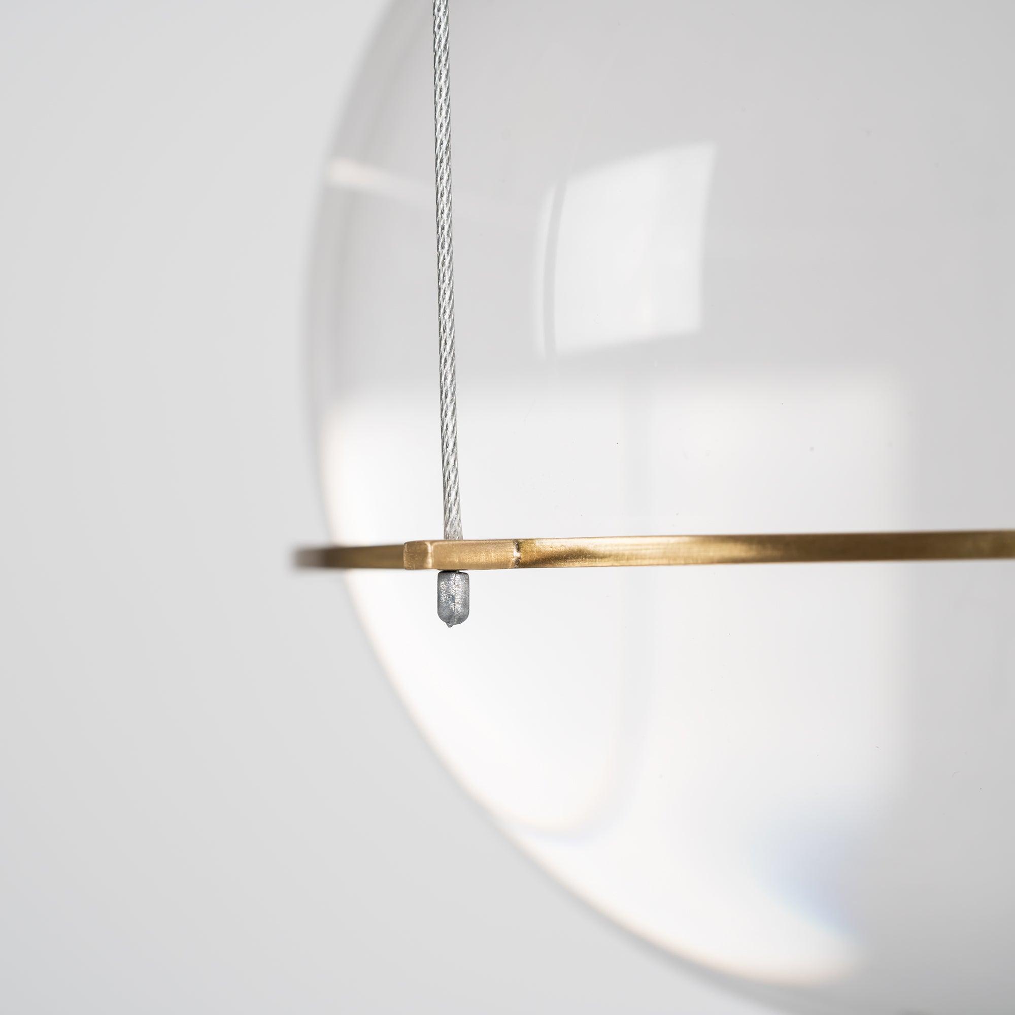 Solara Pendelleuchte mit Kristall, höhenverstellbar-Letslighting