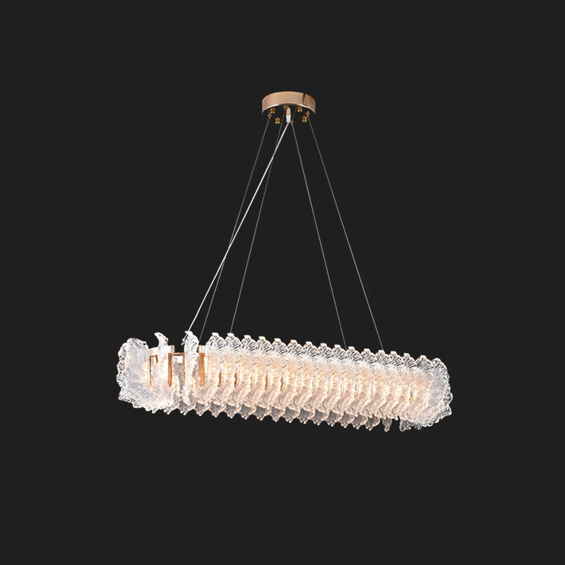 Ulcarir Luxus Blatt Glas Kronleuchter-Letslighting