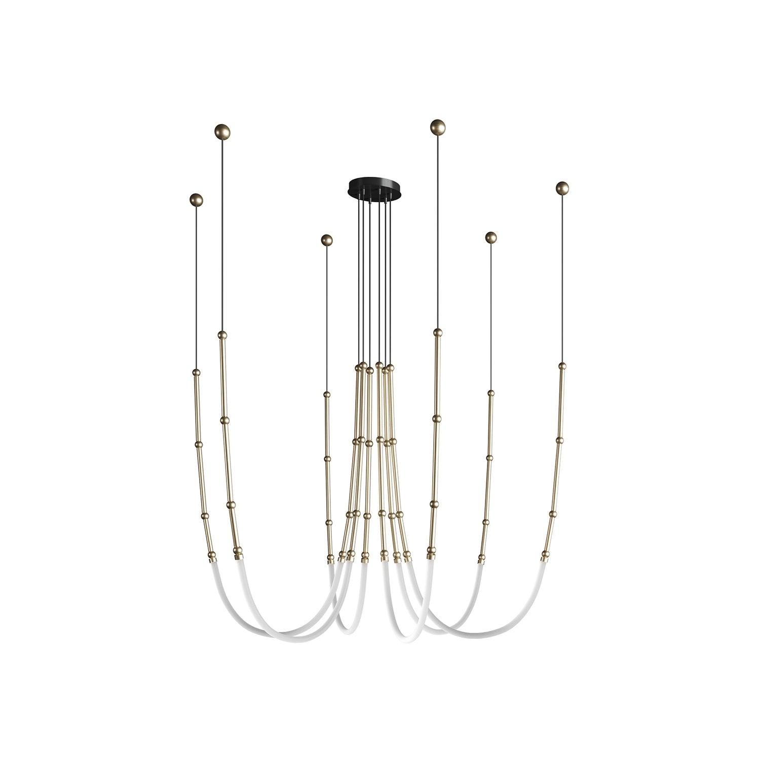 Lustra Kronleuchter Leda LED Flexibel Modern Skulptural-Letslighting
