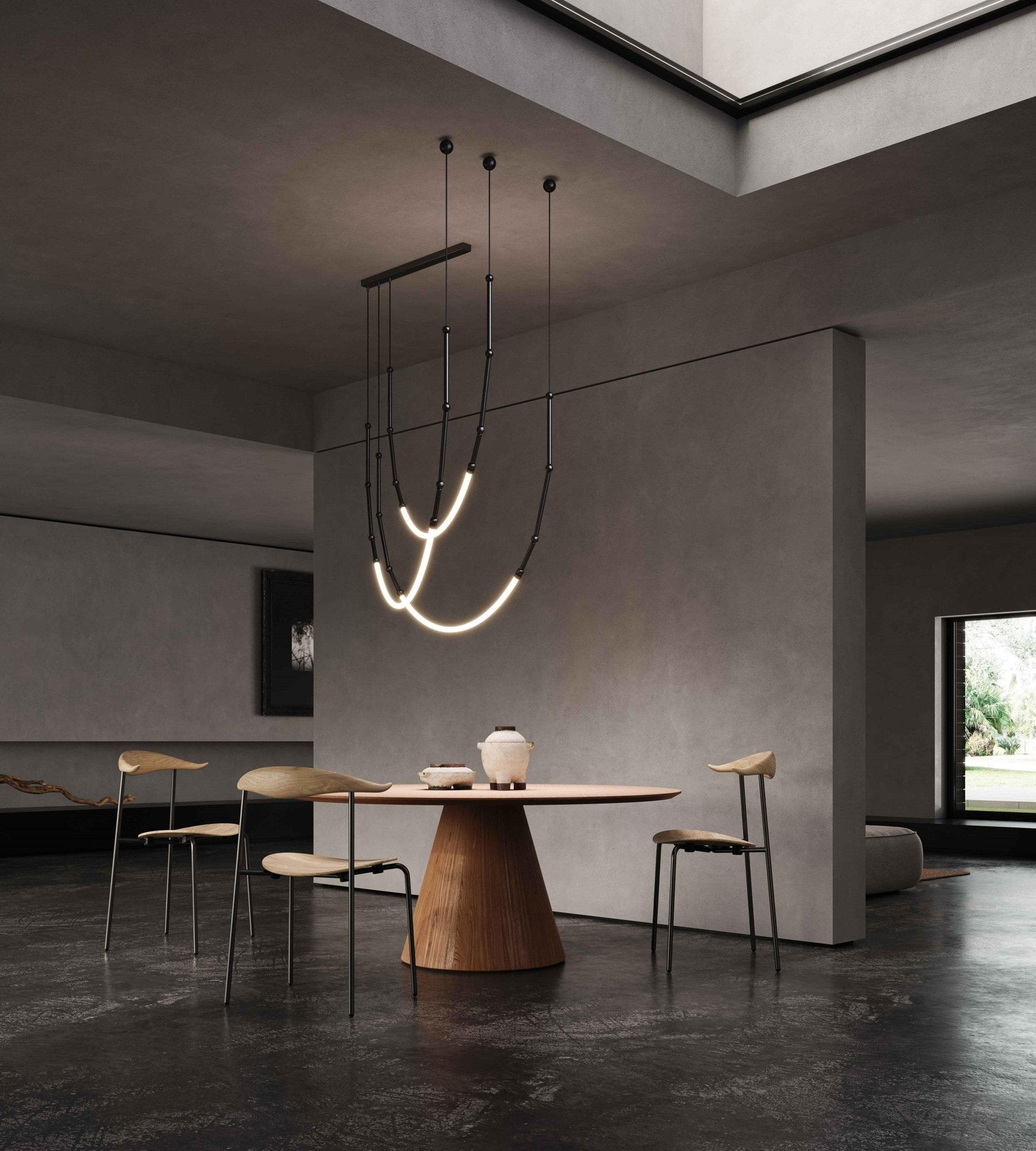 Lustra Kronleuchter Leda LED Flexibel Modern Skulptural-Letslighting