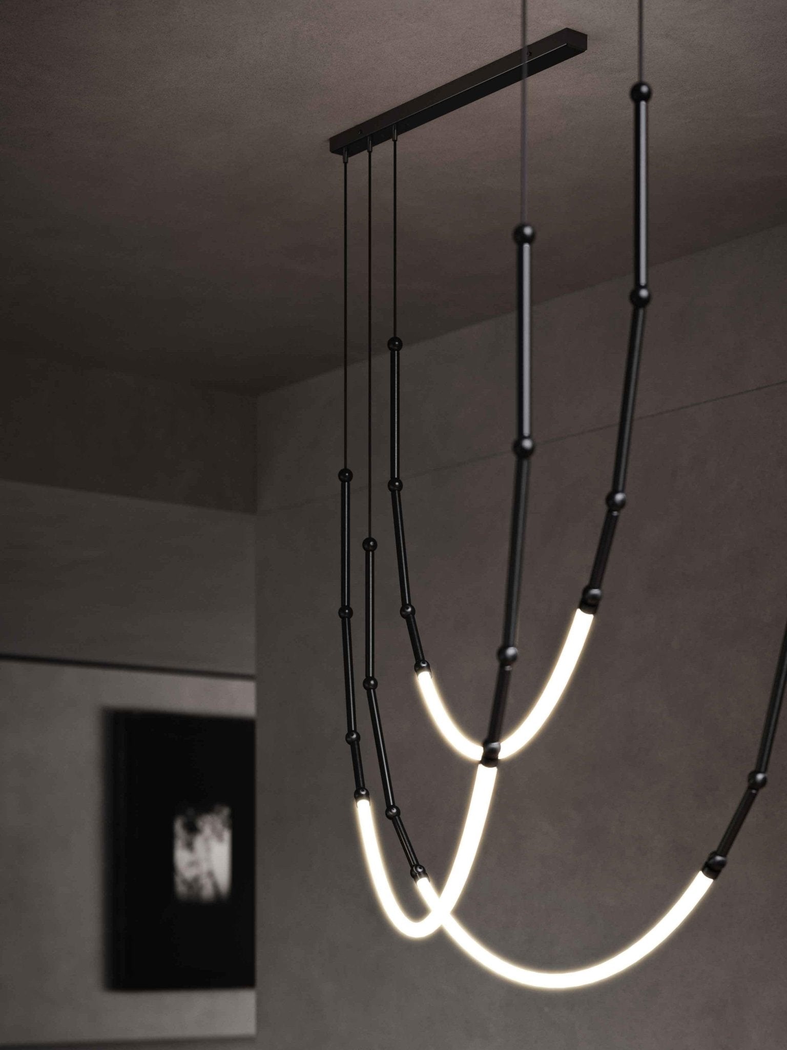 Lustra Kronleuchter Leda LED Flexibel Modern Skulptural-Letslighting
