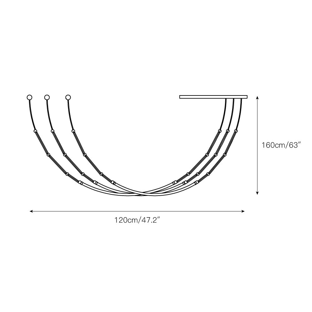 Ormirara Modern Minimalist Metal Chandelier - Letslighting