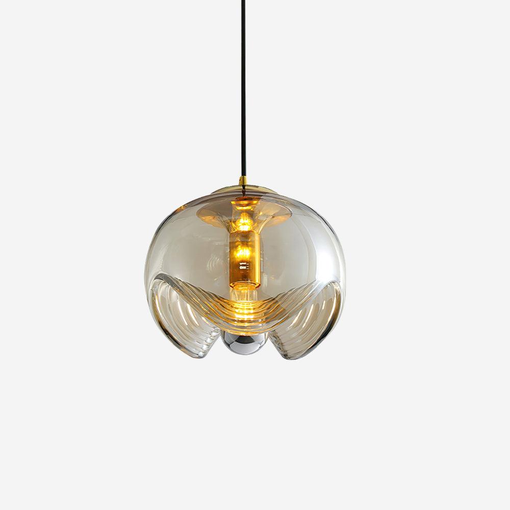 Fivelle Pendelleuchte Modern Glas Mit Warmem Bernstein-Letslighting