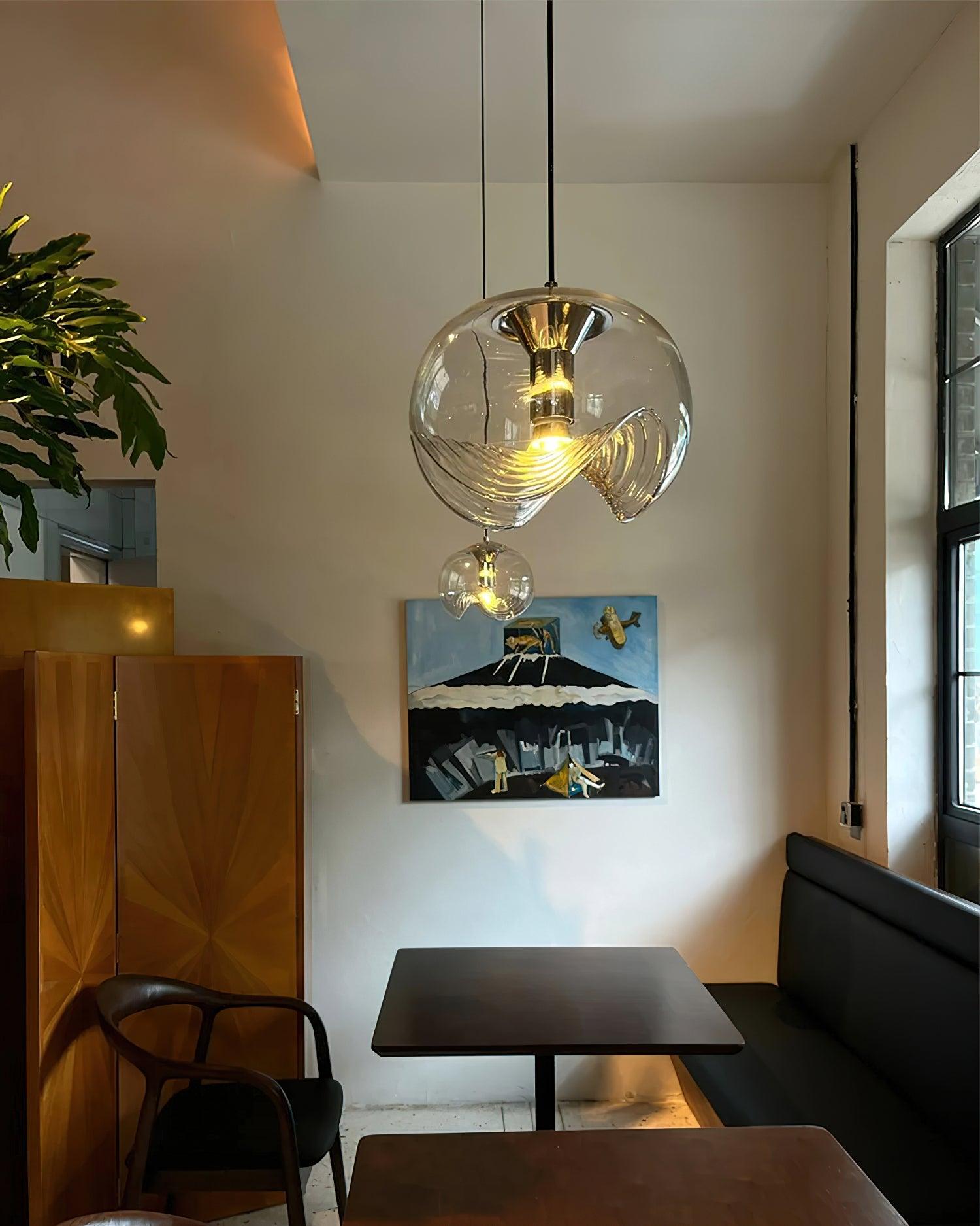 Fivelle Pendelleuchte Modern Glas Mit Warmem Bernstein-Letslighting