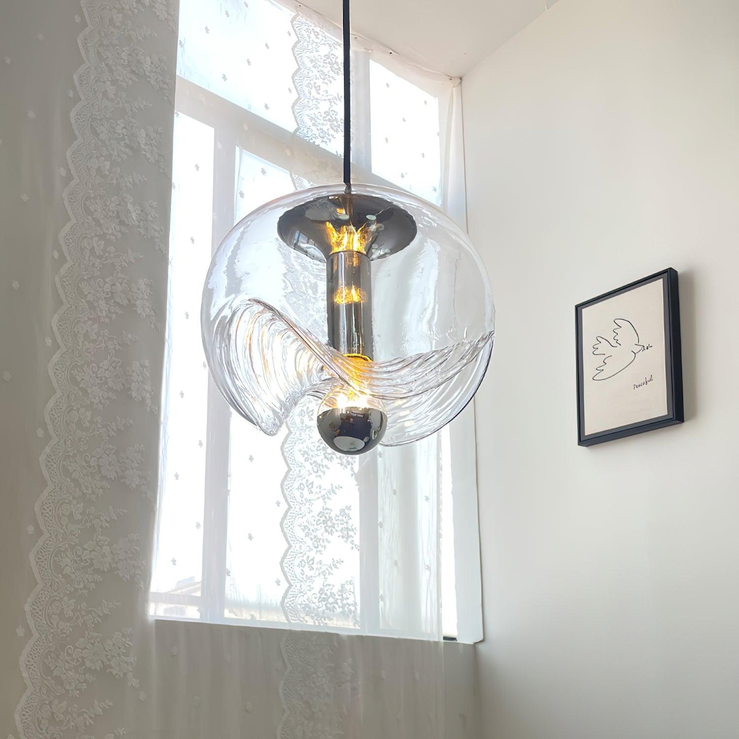 Fivelle Pendelleuchte Modern Glas Mit Warmem Bernstein-Letslighting