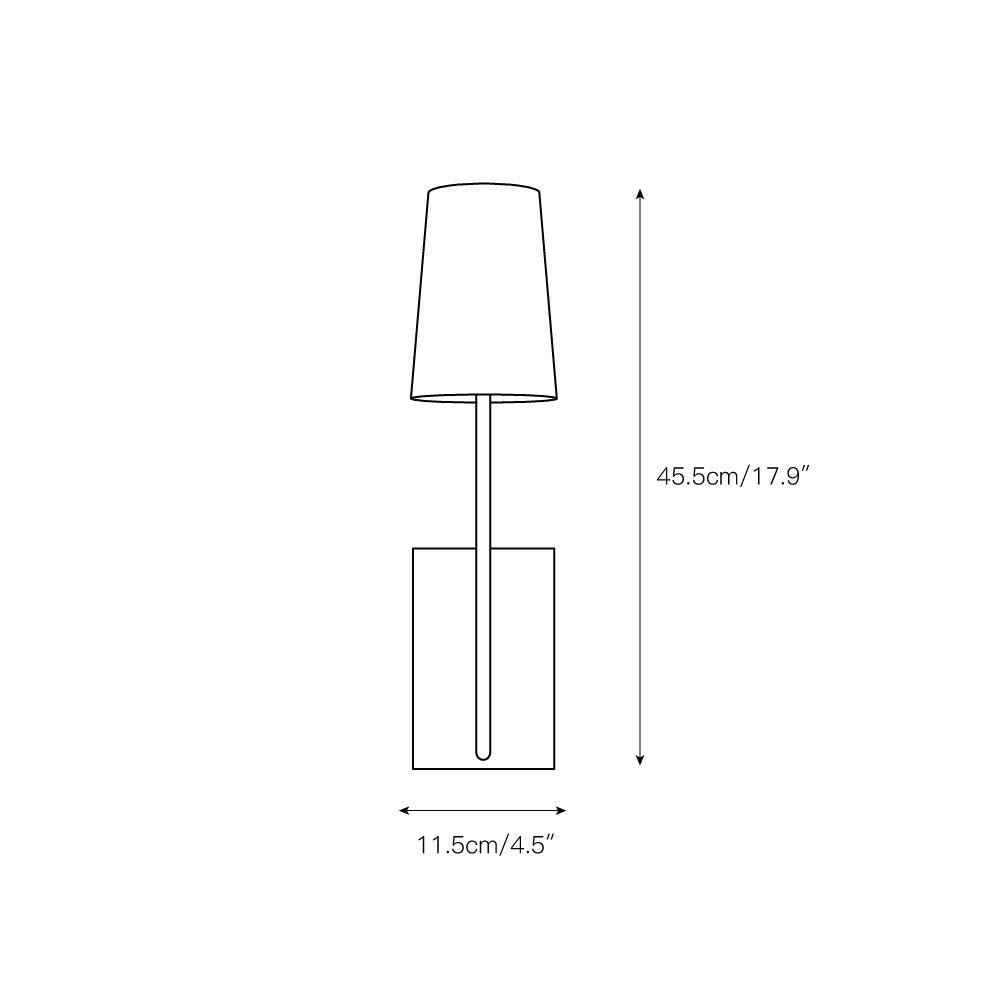 Sytheir Vintage Kunst Messing Stoff Wandleuchte-Letslighting