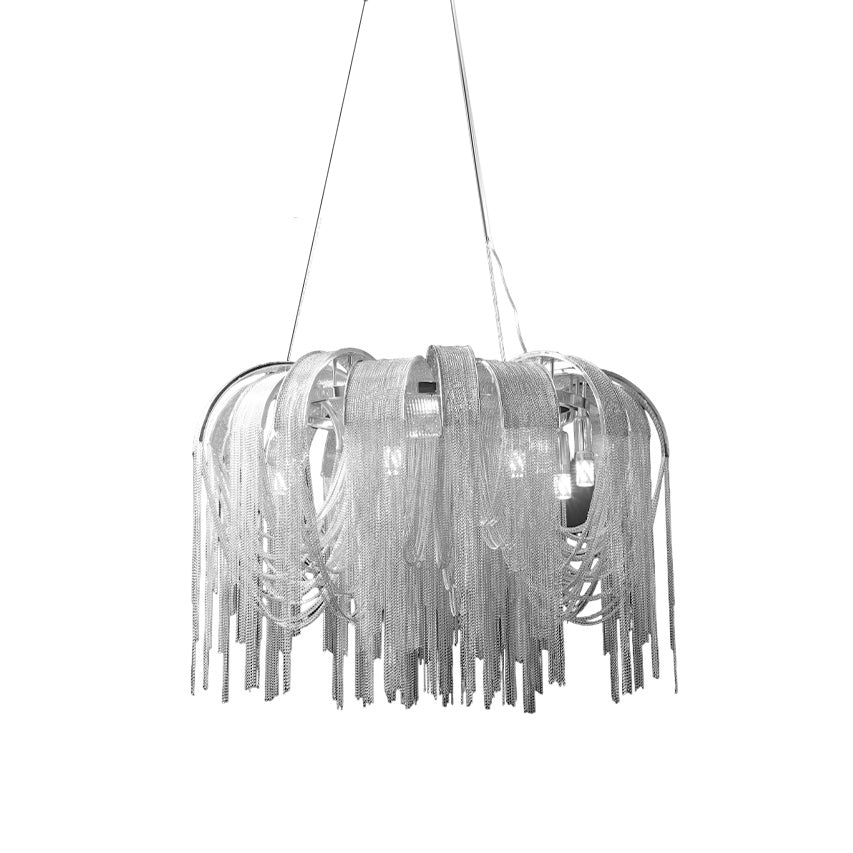 Lustra Kronleuchter Geschichtete Kette Nickel Luxus-Letslighting
