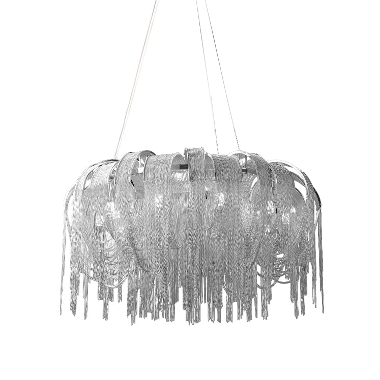 Lustra Kronleuchter Geschichtete Kette Nickel Luxus-Letslighting