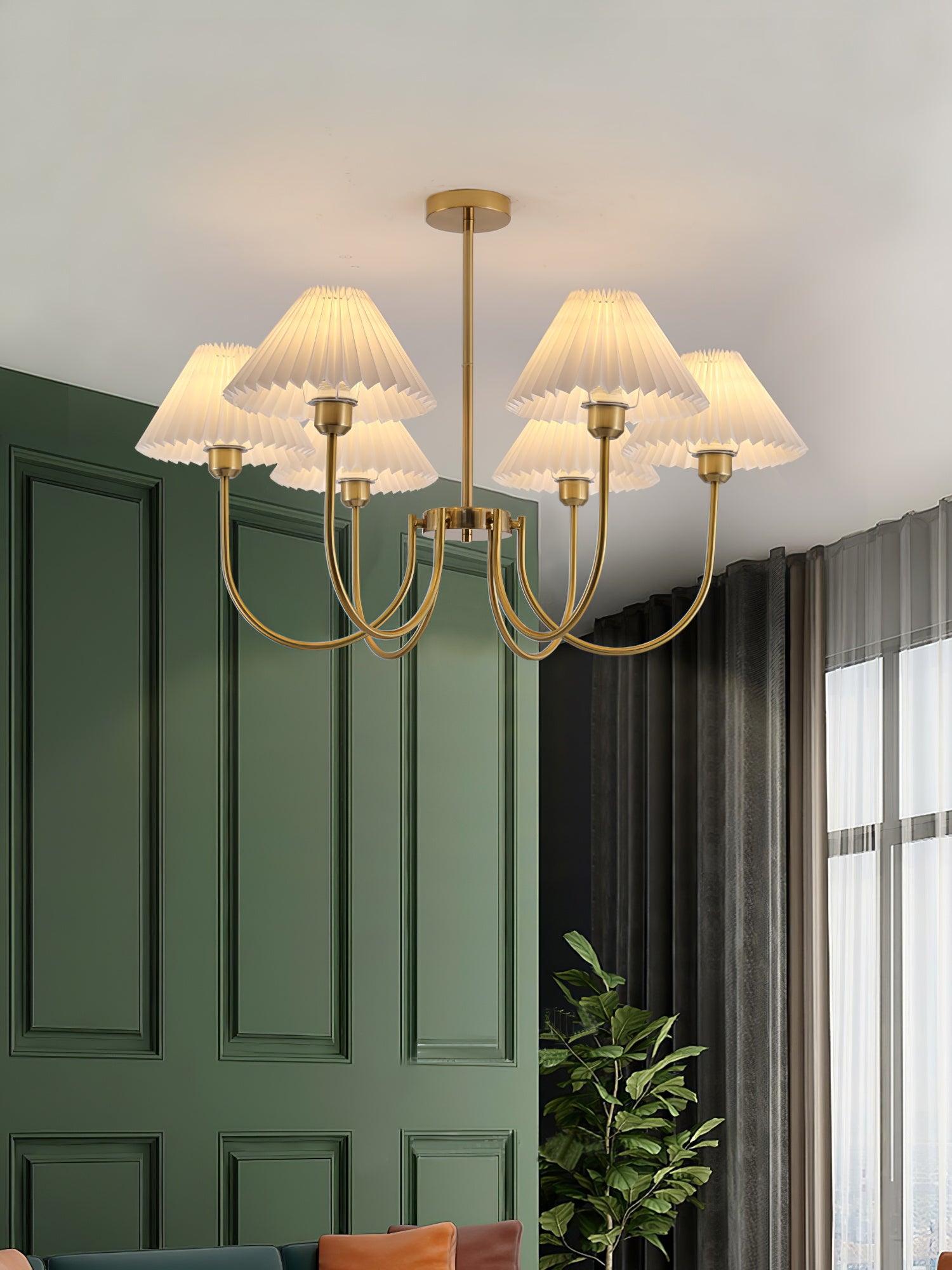 Lenore Pleated Chandelier - Blowlighting
