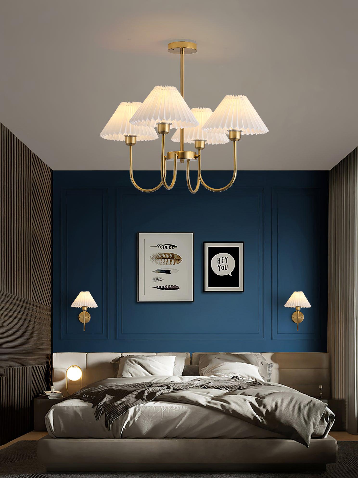 Lenore Pleated Chandelier - Blowlighting