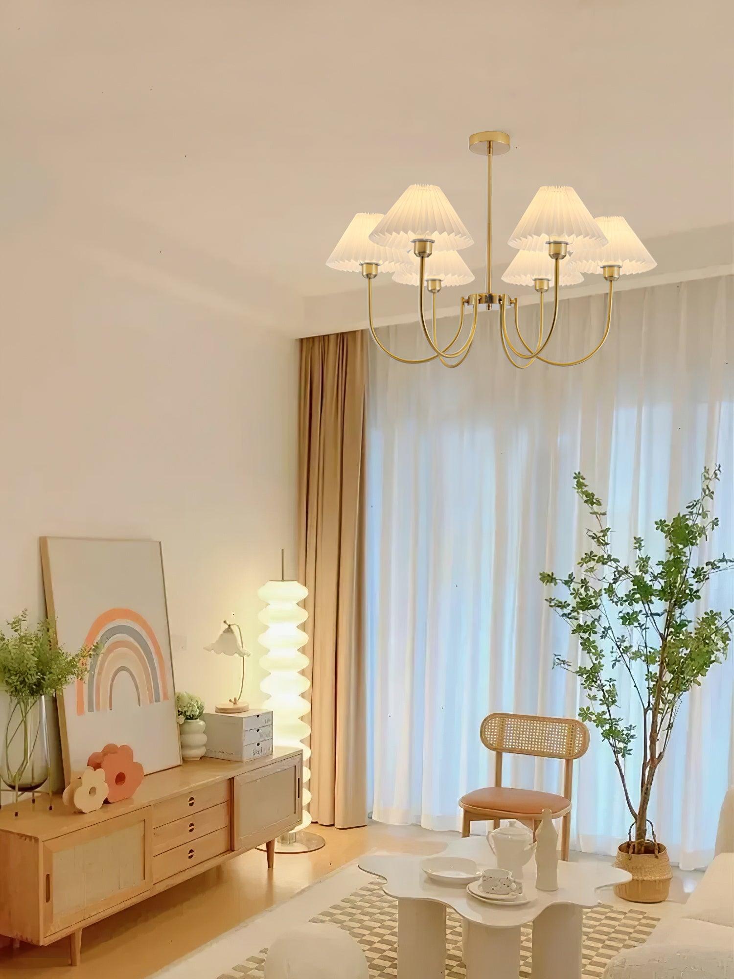 Lenore Pleated Chandelier - Blowlighting