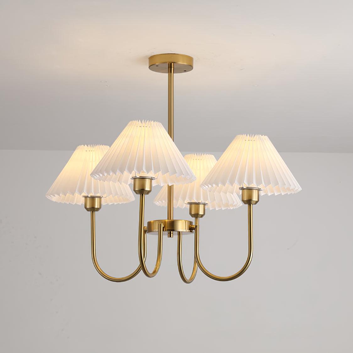 Lenore Pleated Chandelier - Blowlighting