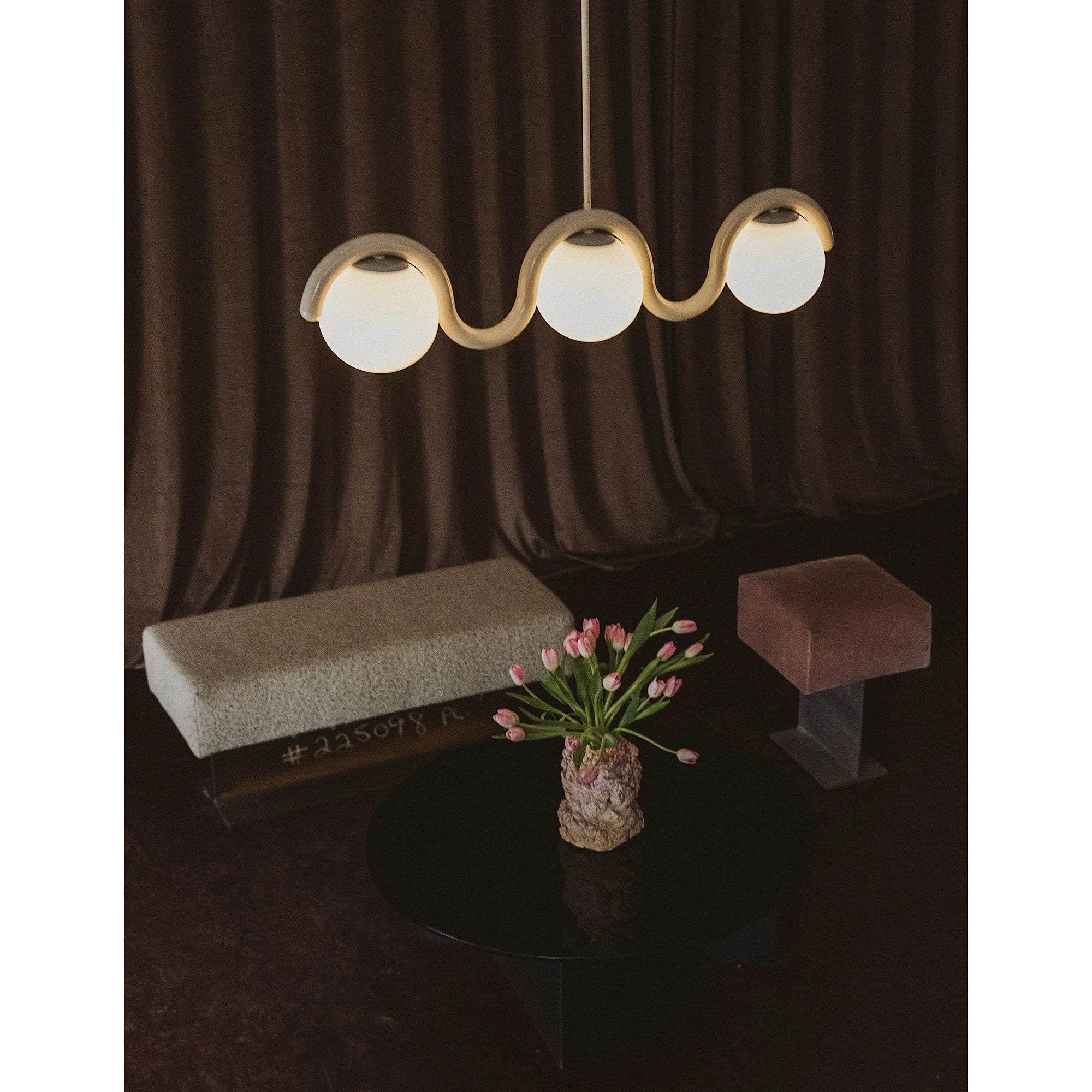 Citheis Linear Glas Kronleuchter-Letslighting
