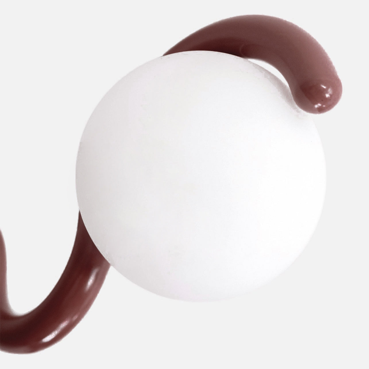 Uveta Linearer Kronleuchter in Rot & Silber