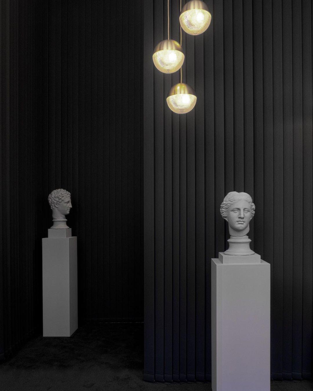 Solara Pendelleuchte Messing Glas Modern-Letslighting