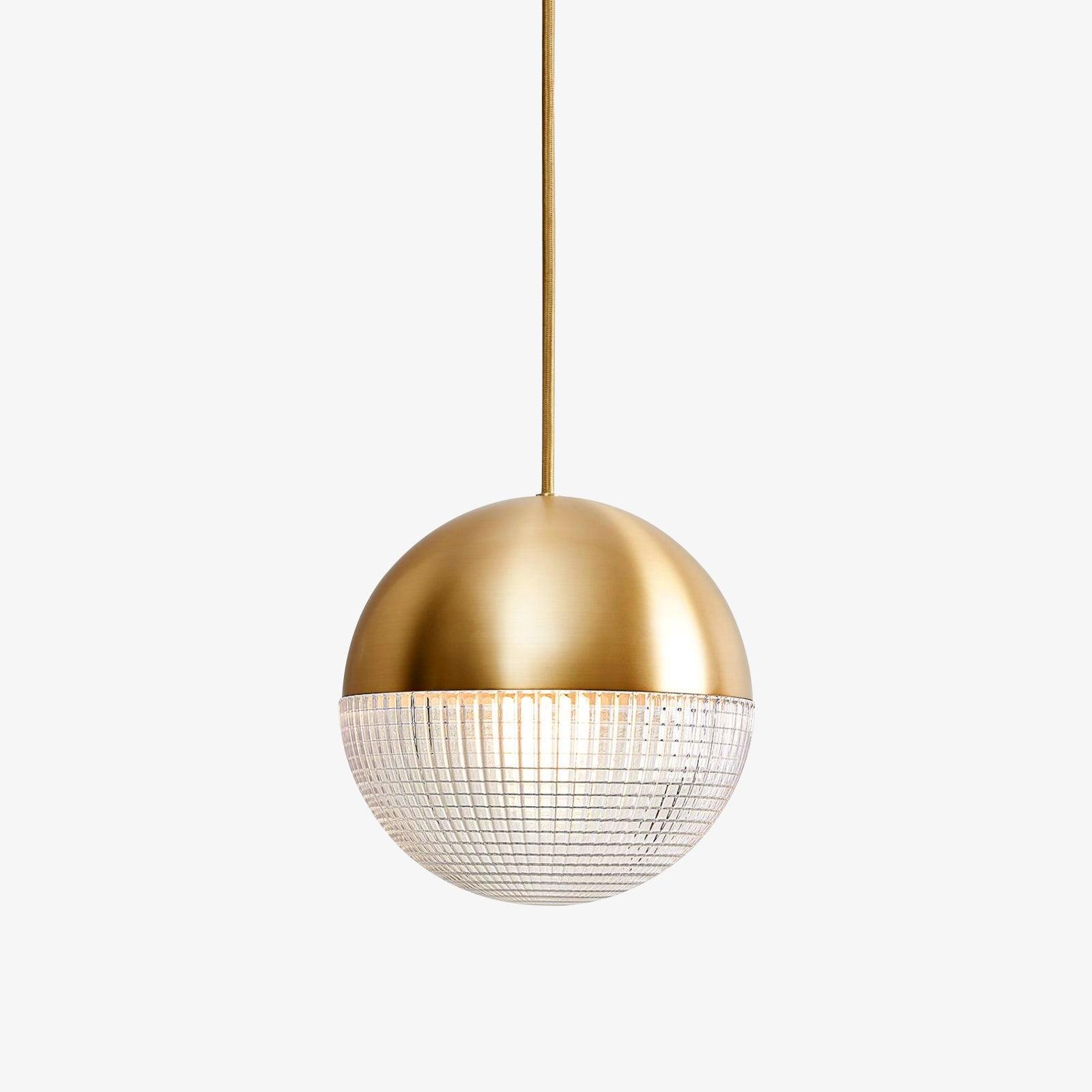 Solara Pendelleuchte Messing Glas Modern-Letslighting