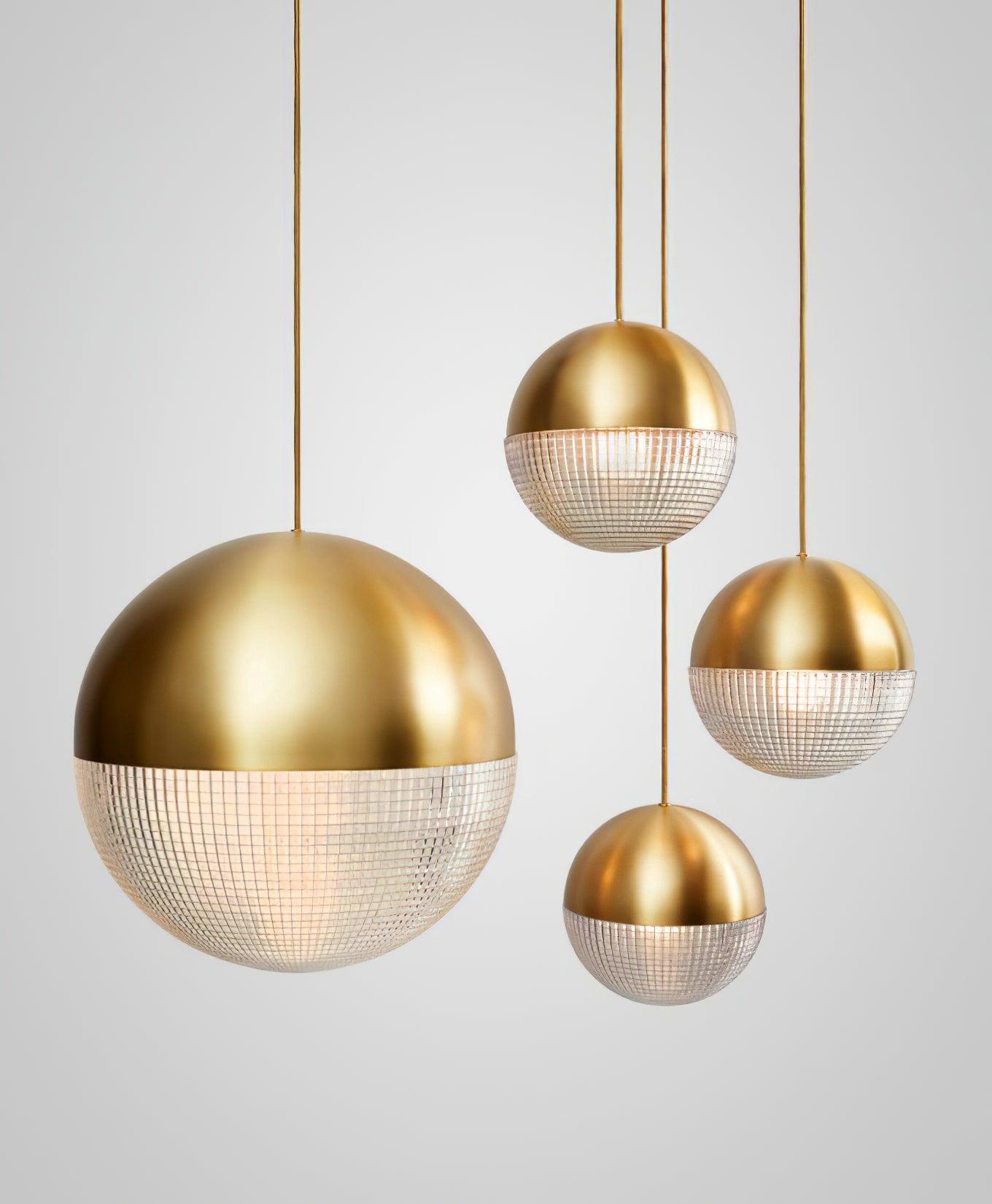 Solara Pendelleuchte Messing Glas Modern-Letslighting