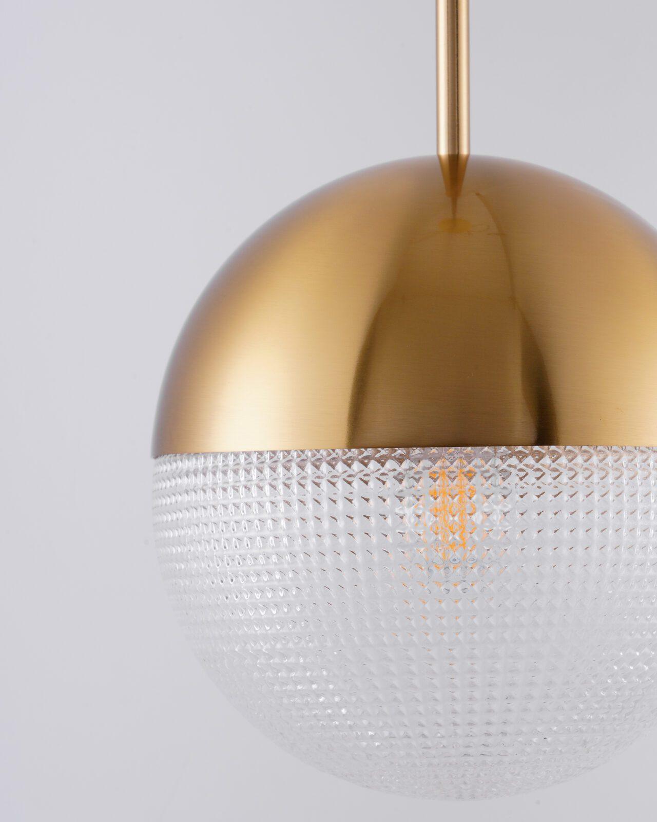 Solara Pendelleuchte Messing Glas Modern-Letslighting