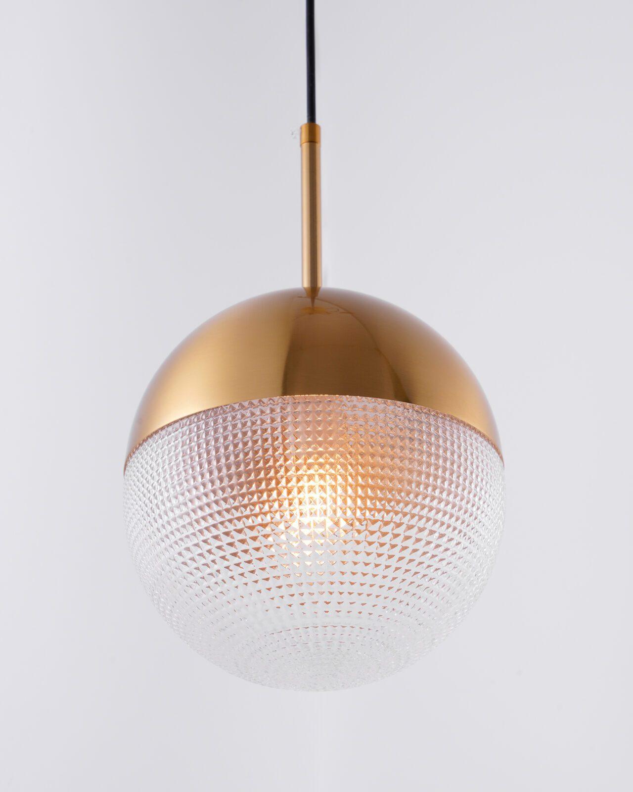 Solara Pendelleuchte Messing Glas Modern-Letslighting