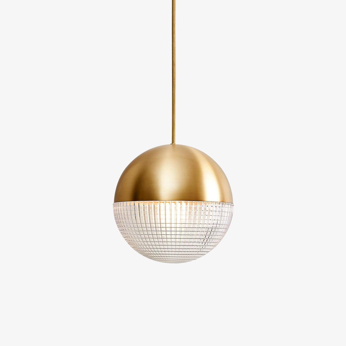 Solara Pendelleuchte Messing Glas Modern-Letslighting