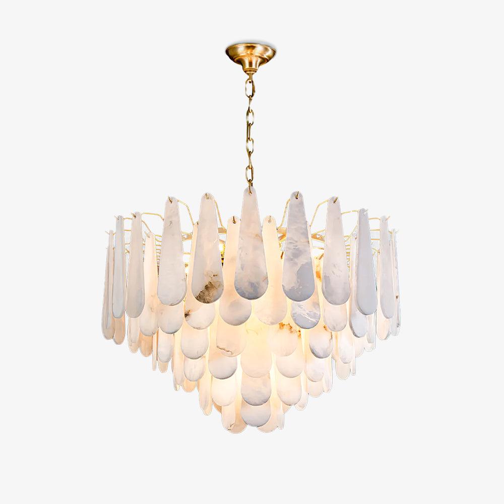 Ucararae Teardrop Alabaster Chandelier - Neutralighting