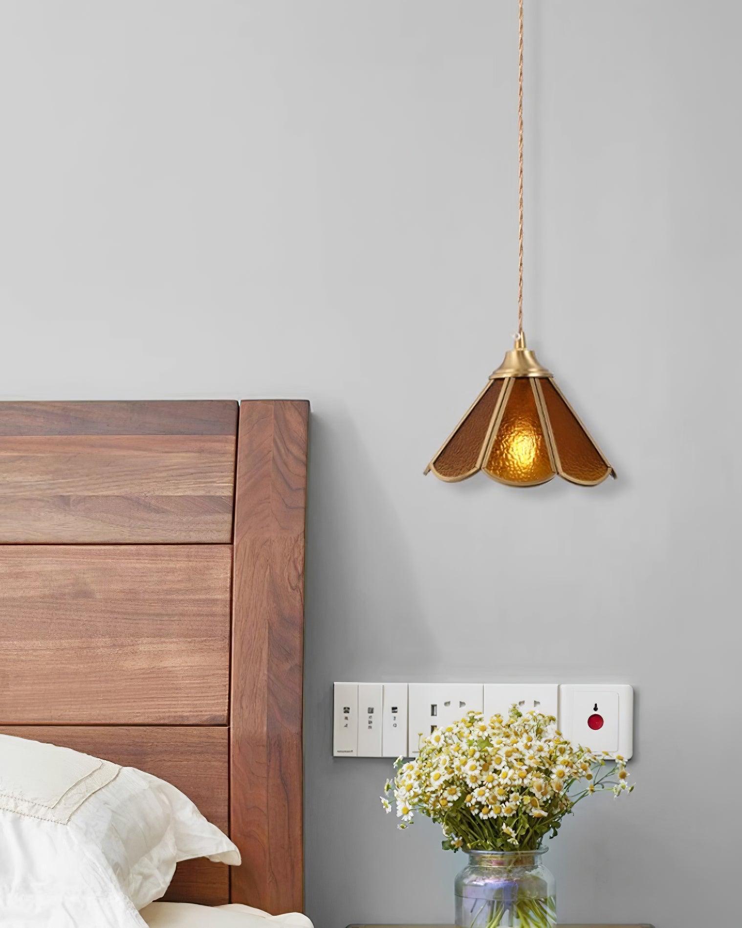 Pendelleuchte Strukturiertes Glas Art Deco-Letslighting