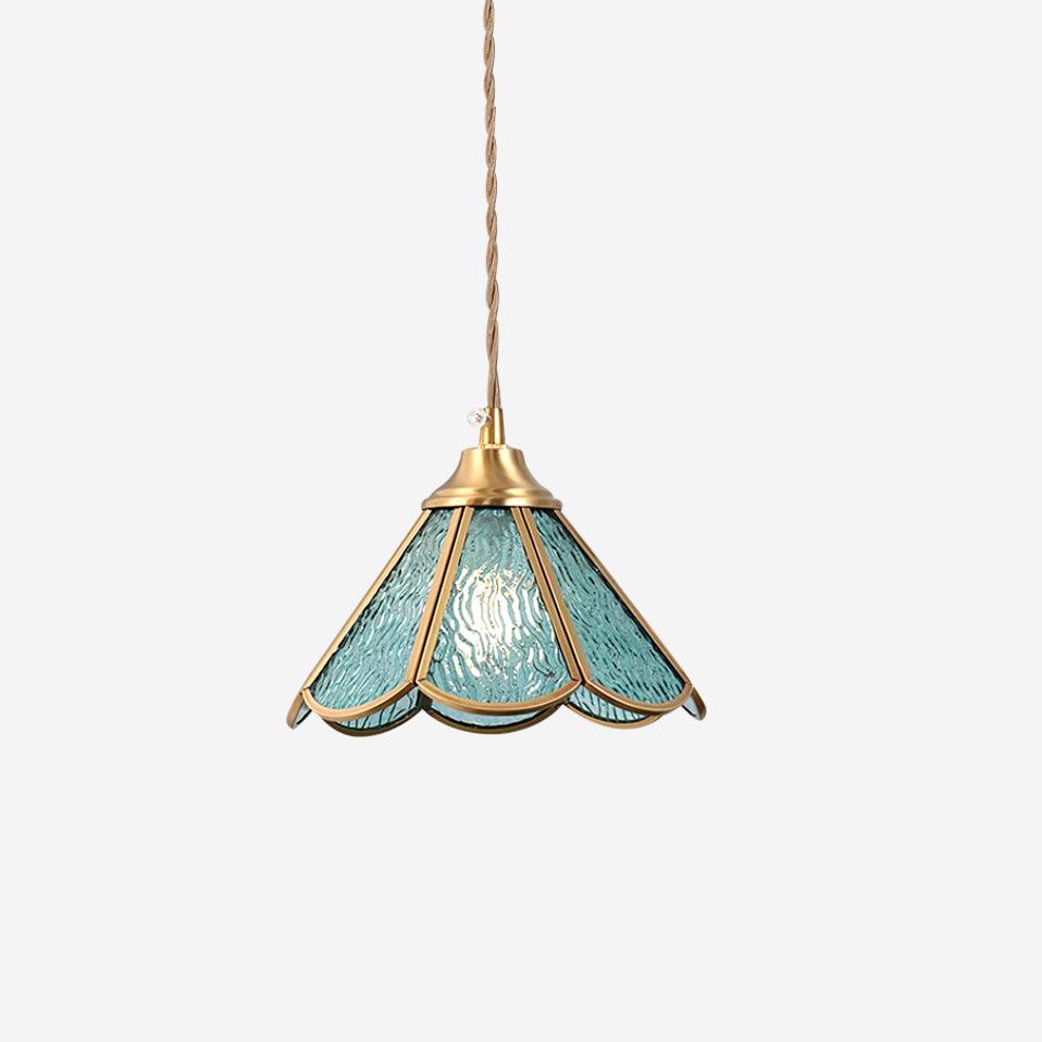 Pendelleuchte Strukturiertes Glas Art Deco-Letslighting