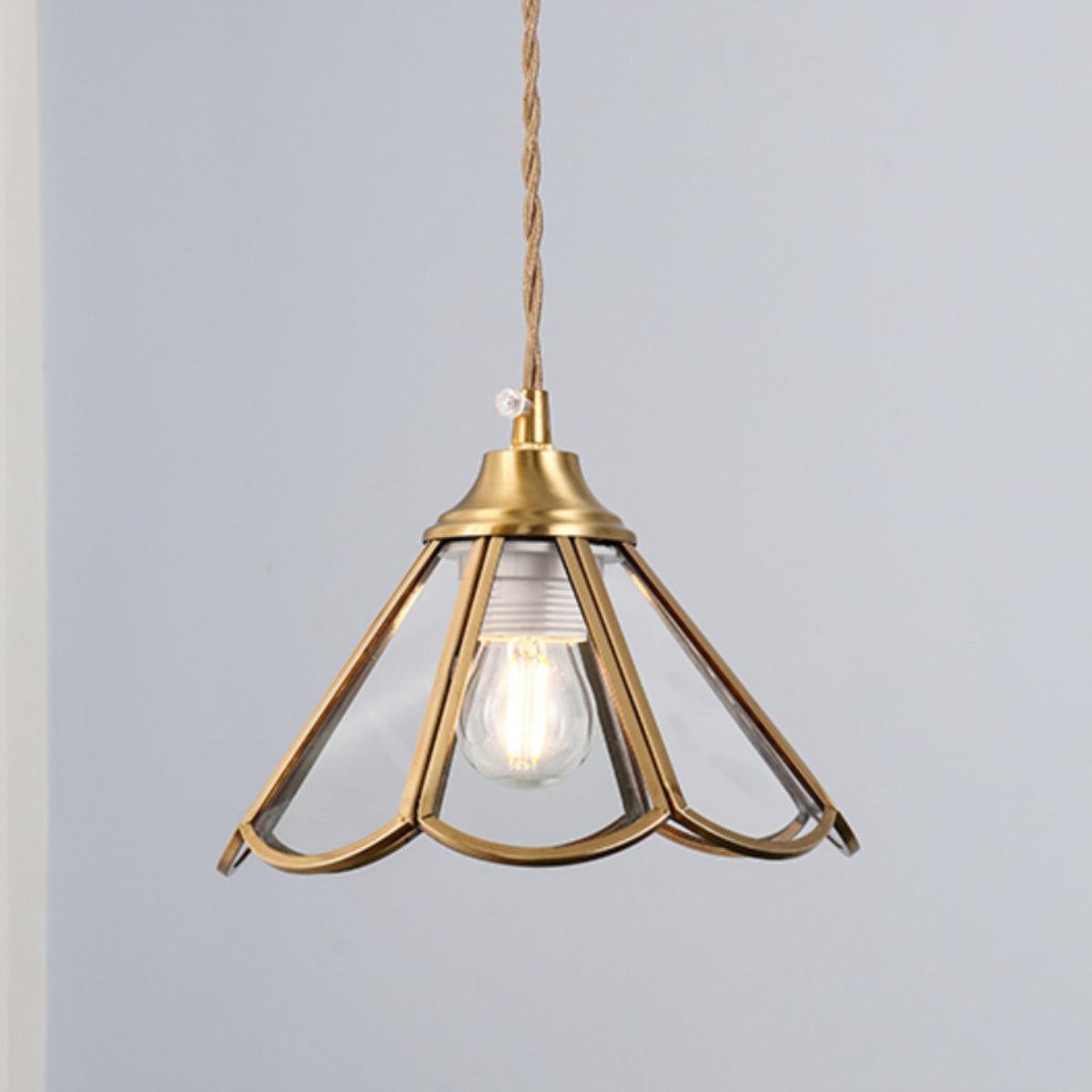 Pendelleuchte Strukturiertes Glas Art Deco-Letslighting