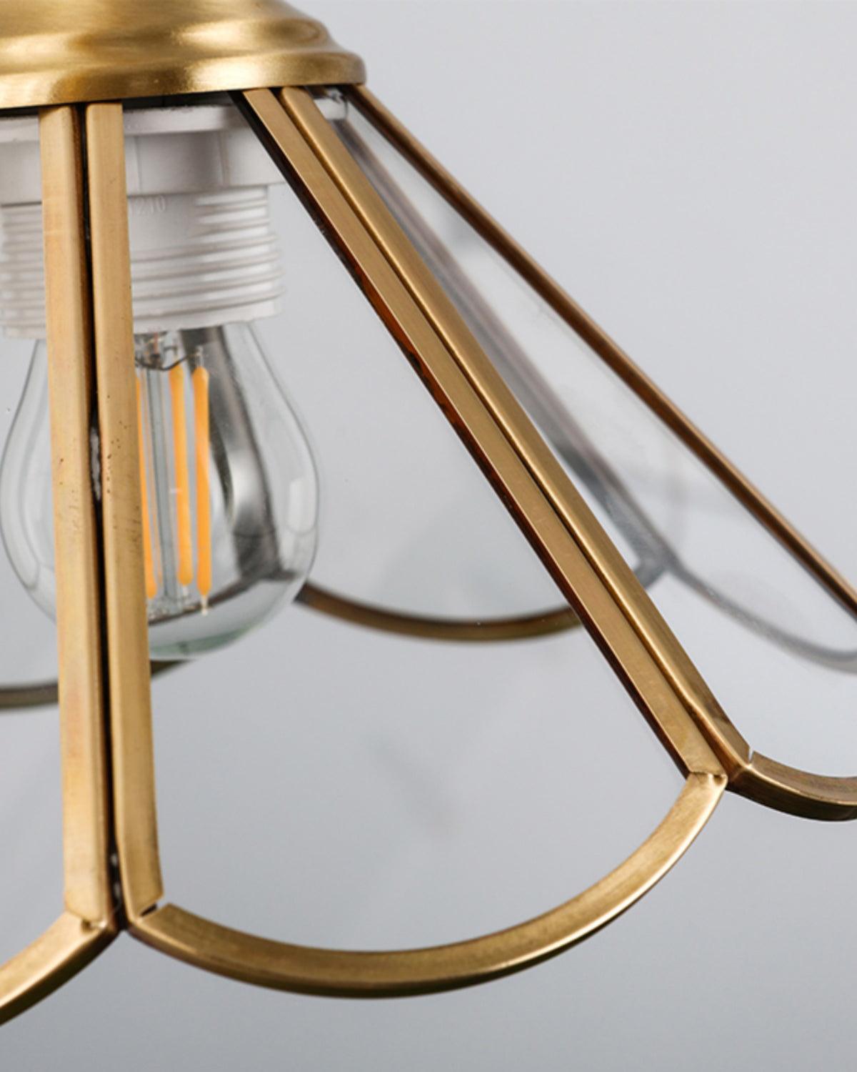 Pendelleuchte Strukturiertes Glas Art Deco-Letslighting