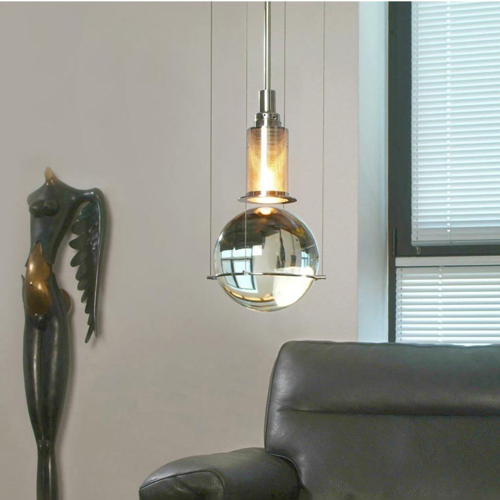 Solara Pendelleuchte mit Kristall, höhenverstellbar-Letslighting