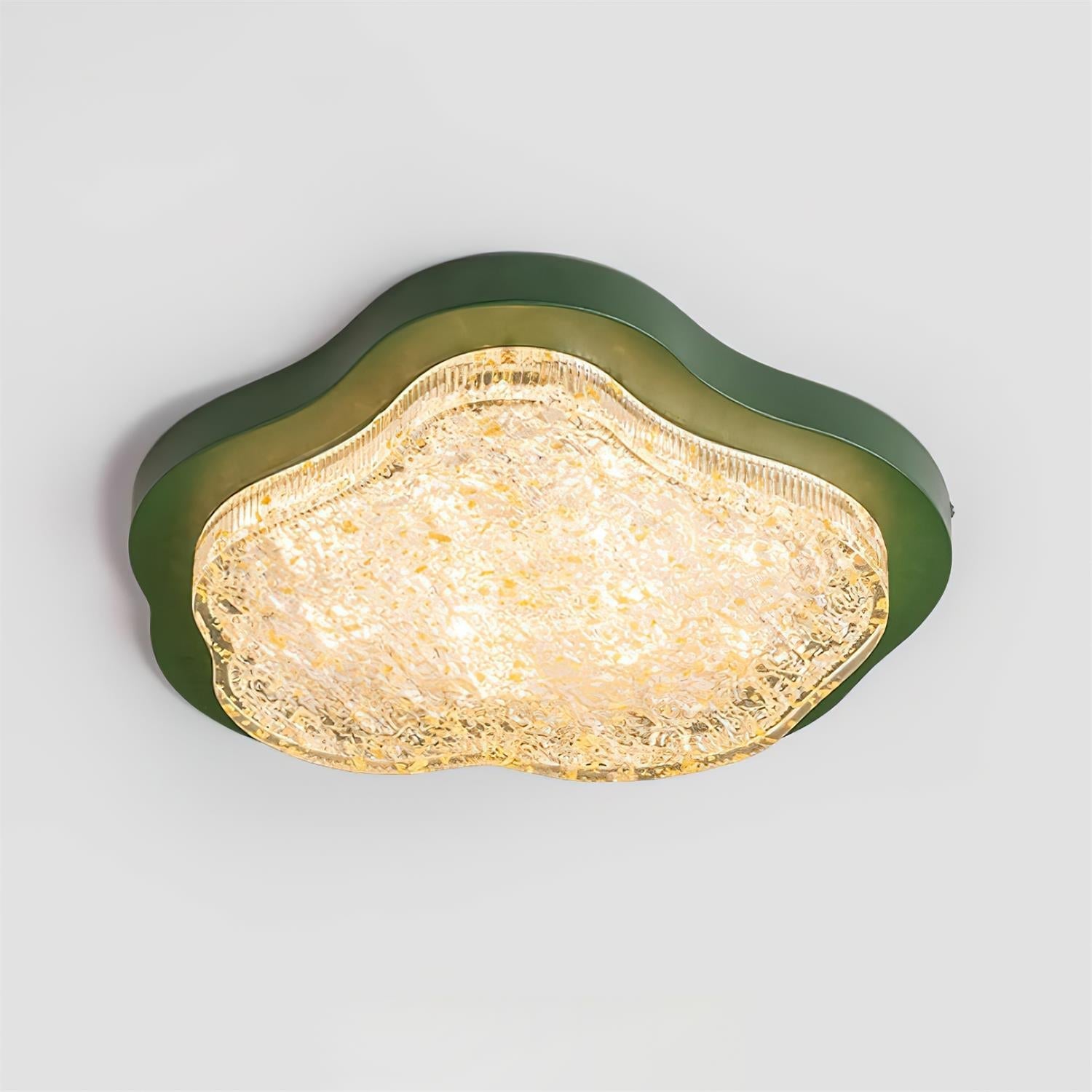 Deckenleuchte Unregelmäßig Form Harz Gold Blatt Modern Künstlerisch Grün-Letslighting