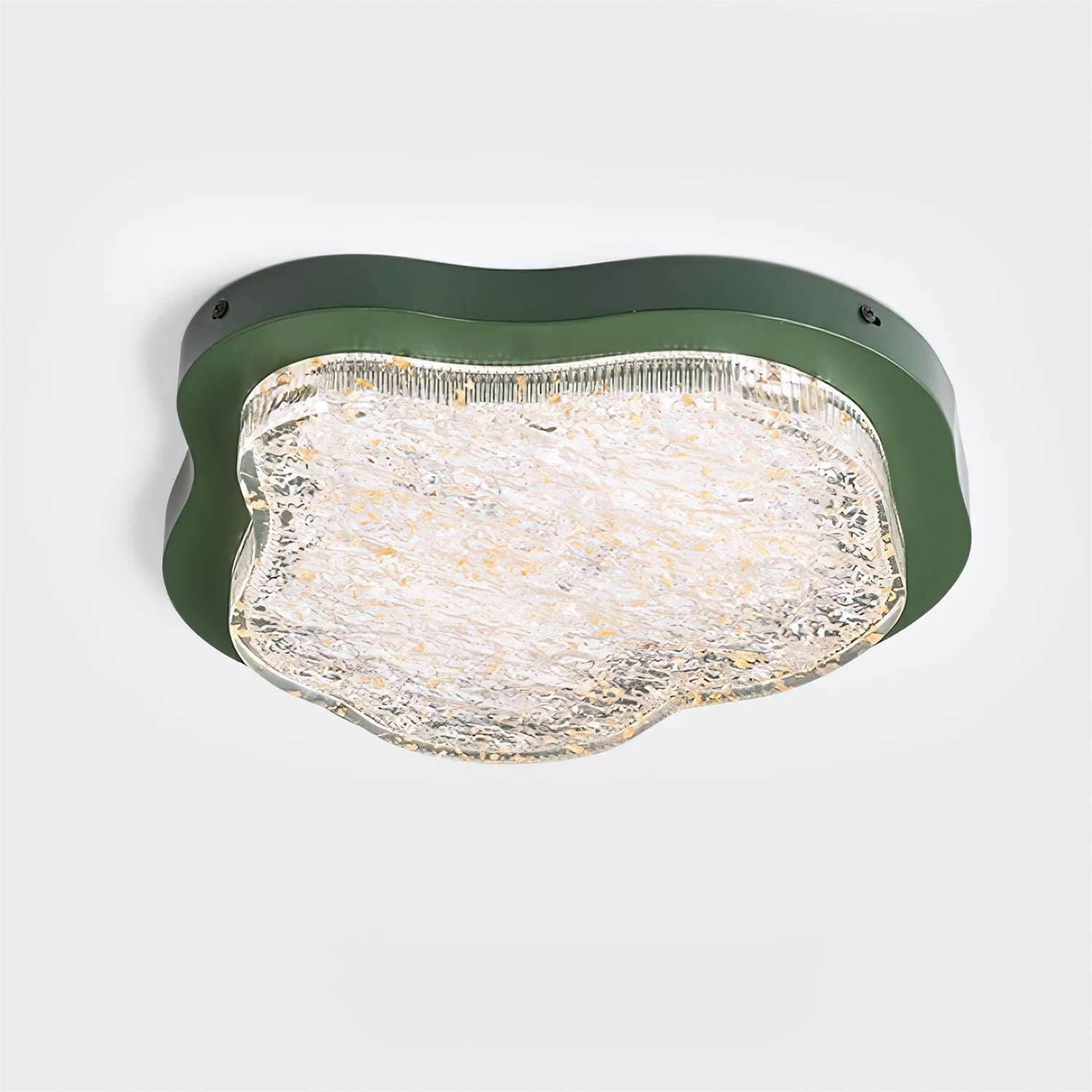 Deckenleuchte Unregelmäßig Form Harz Gold Blatt Modern Künstlerisch Grün-Letslighting