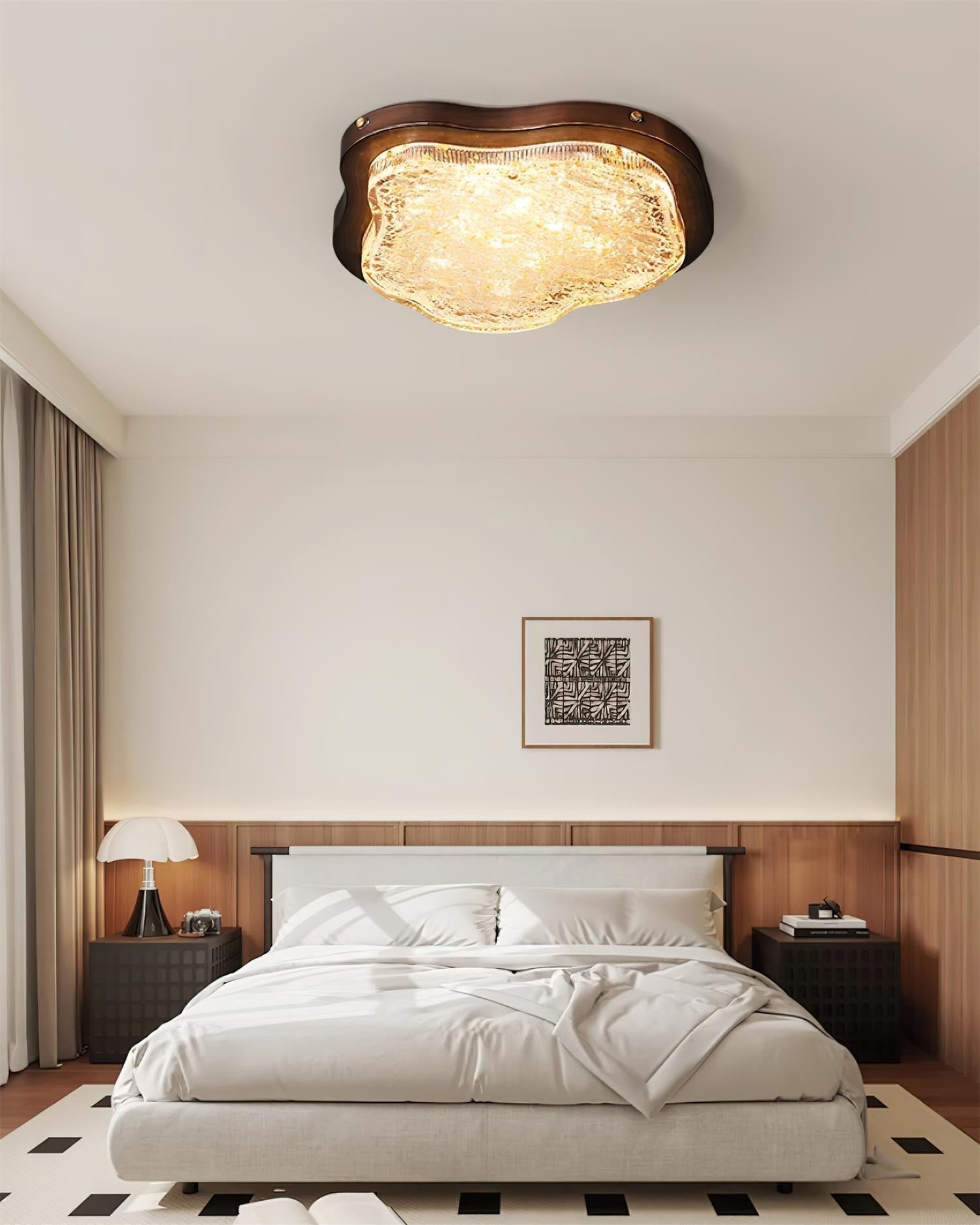 Deckenleuchte Unregelmäßig Form Harz Gold Blatt Modern Künstlerisch Grün-Letslighting