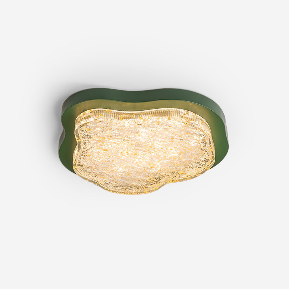 Deckenleuchte Unregelmäßig Form Harz Gold Blatt Modern Künstlerisch Grün-Letslighting