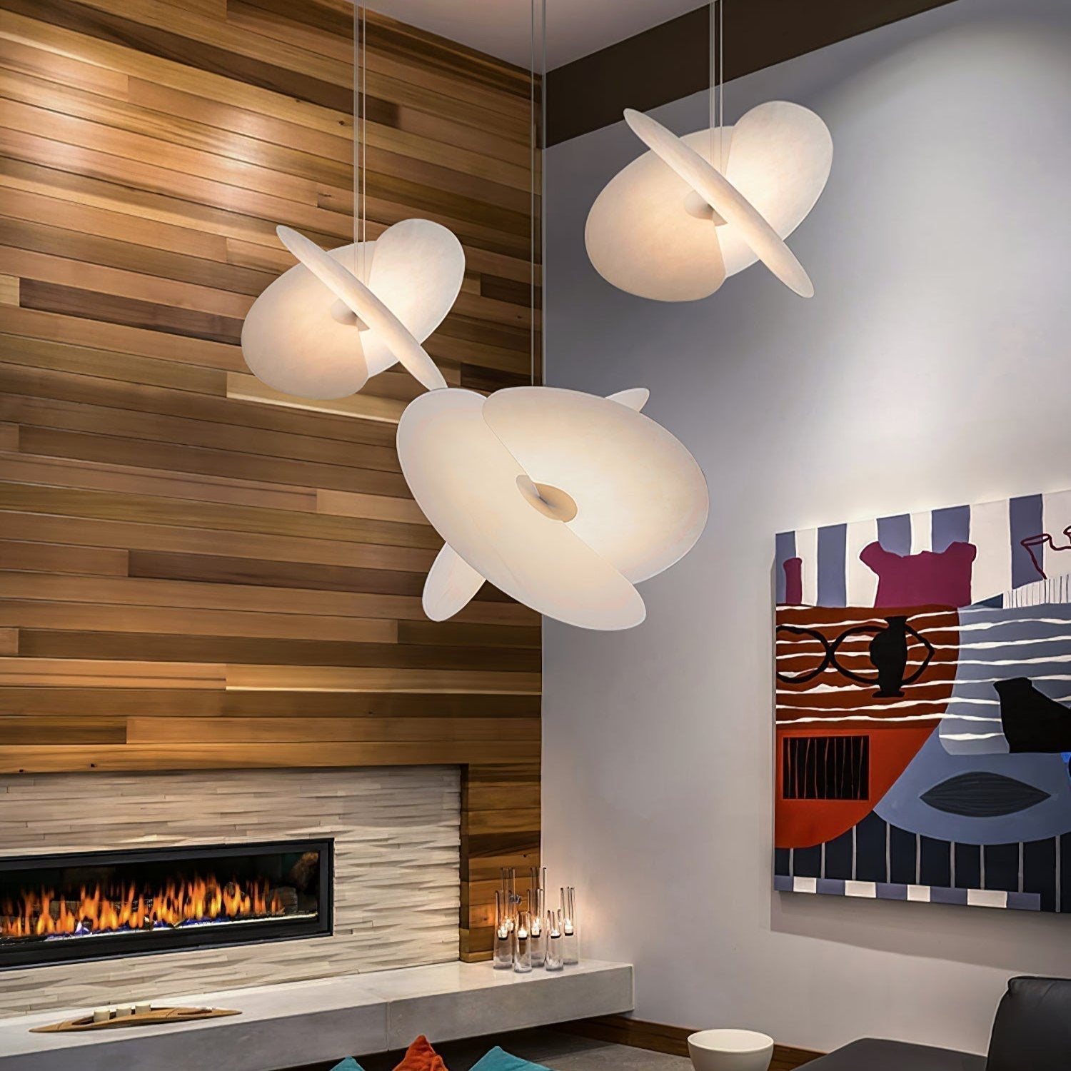 Whirl Moderne Stoff Pendelleuchte-Letslighting